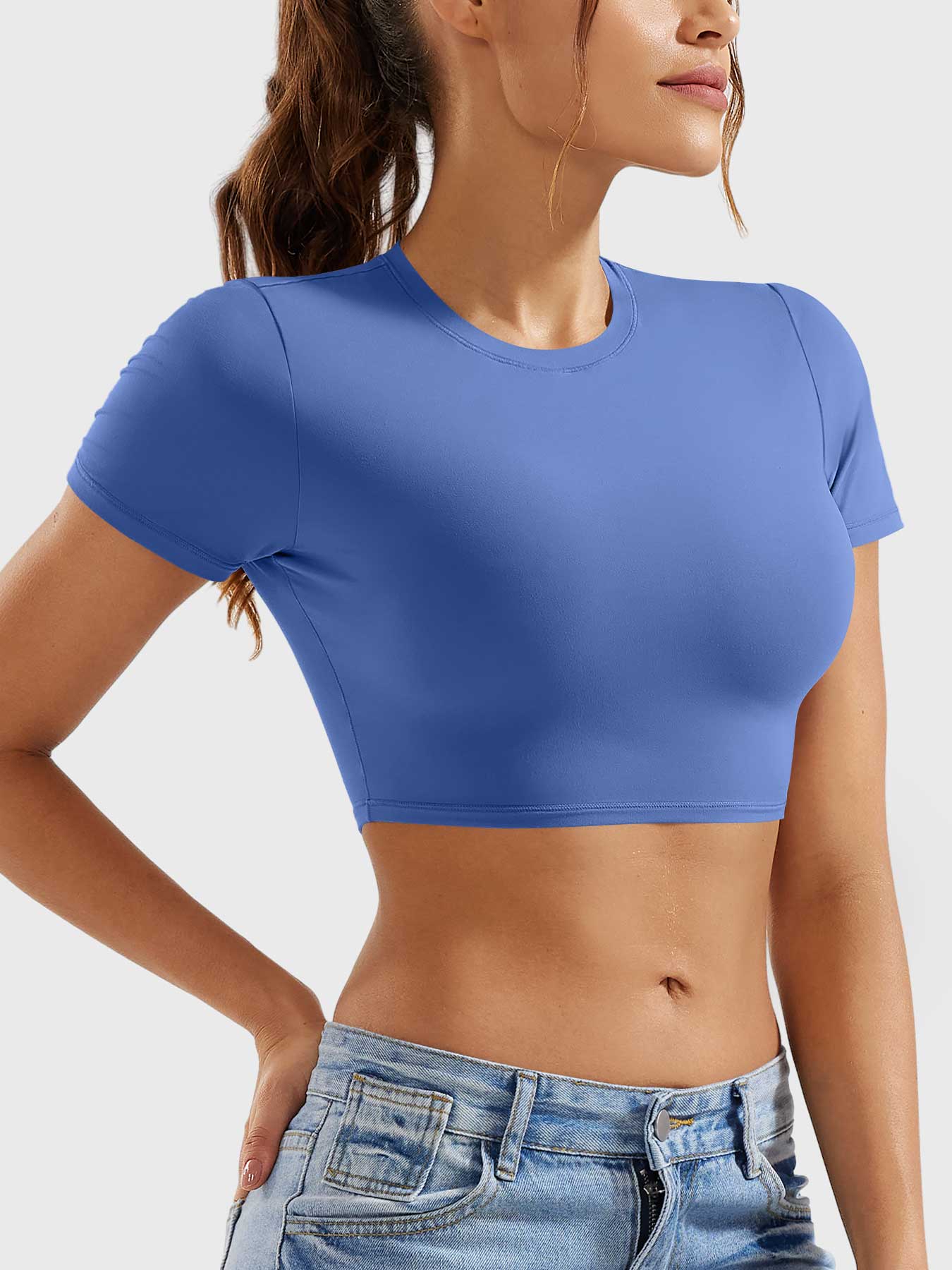 YGLEO Colin Short Sleeves Crop Top