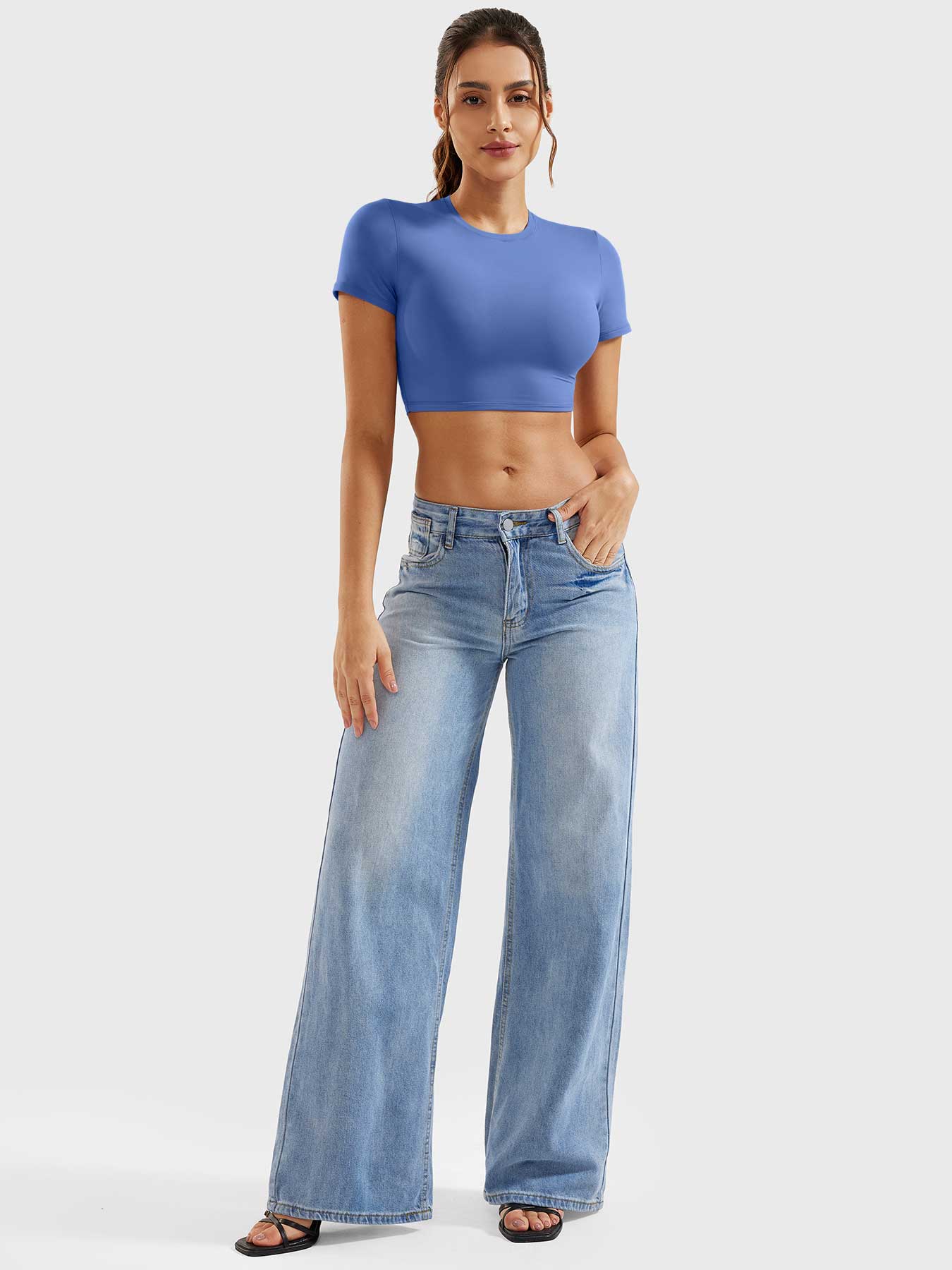 YGLEO Colin Short Sleeves Crop Top