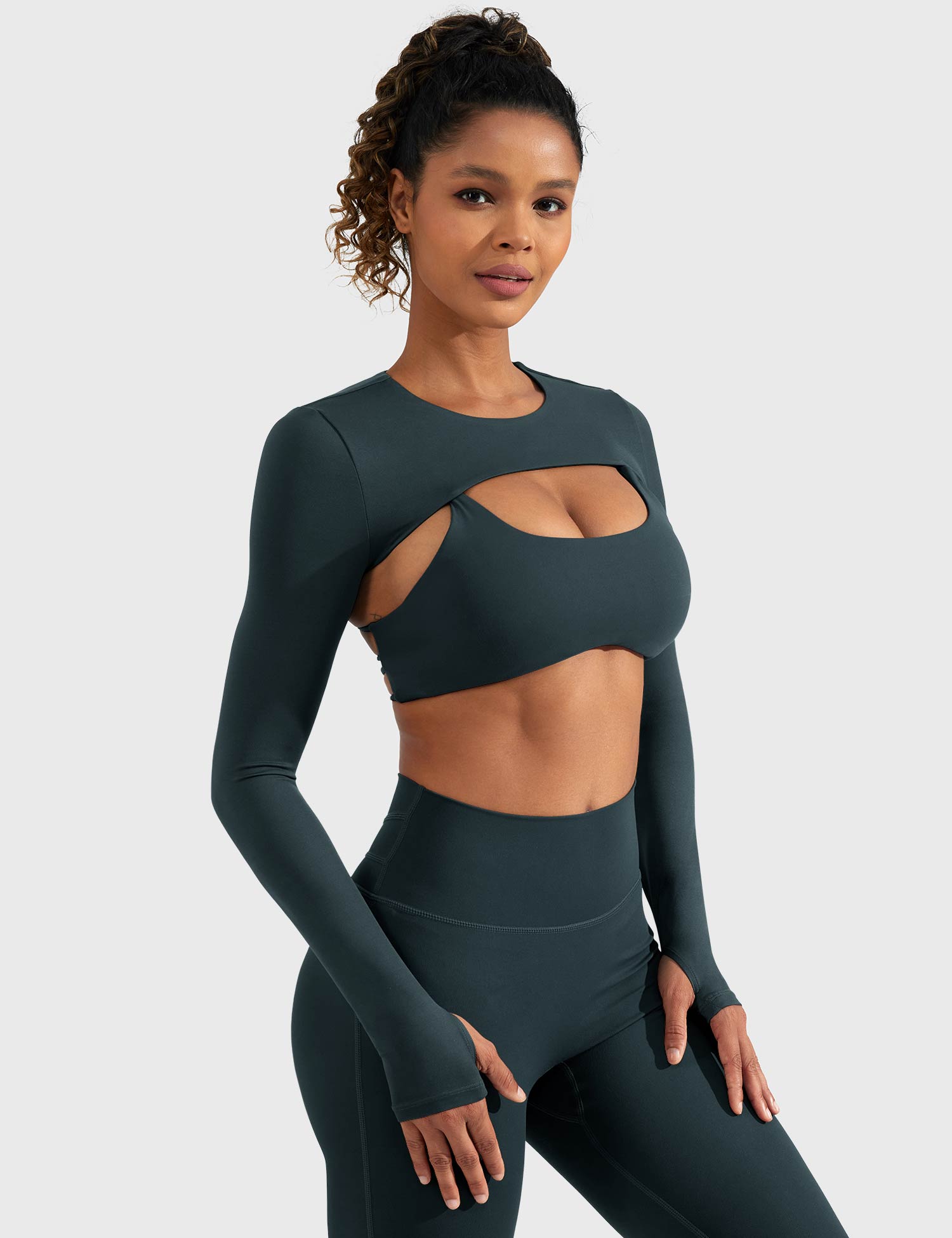 YGLEO Crissy Long Sleeve Bolero Shrug
