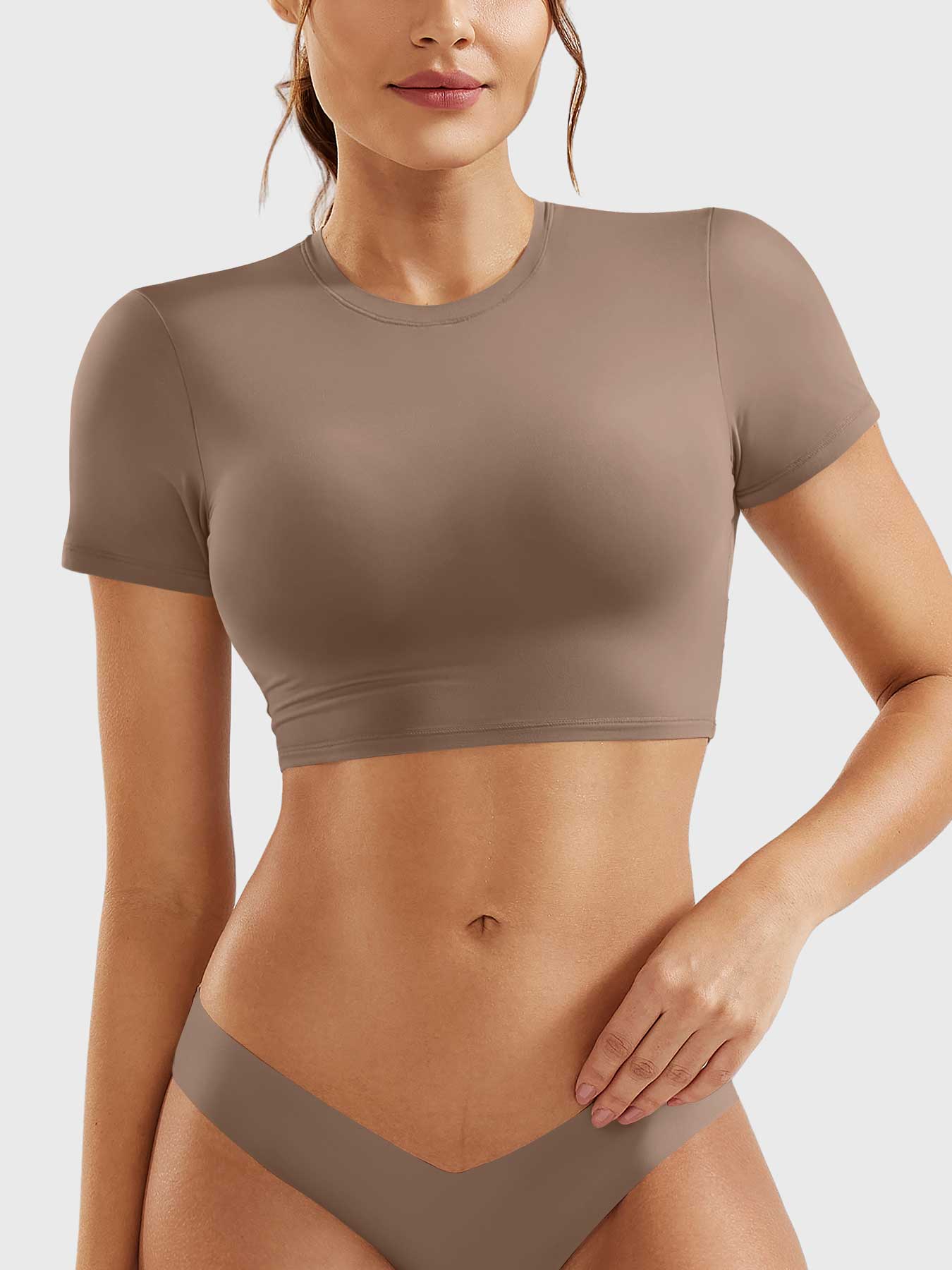YGLEO Colin Short Sleeves Crop Top