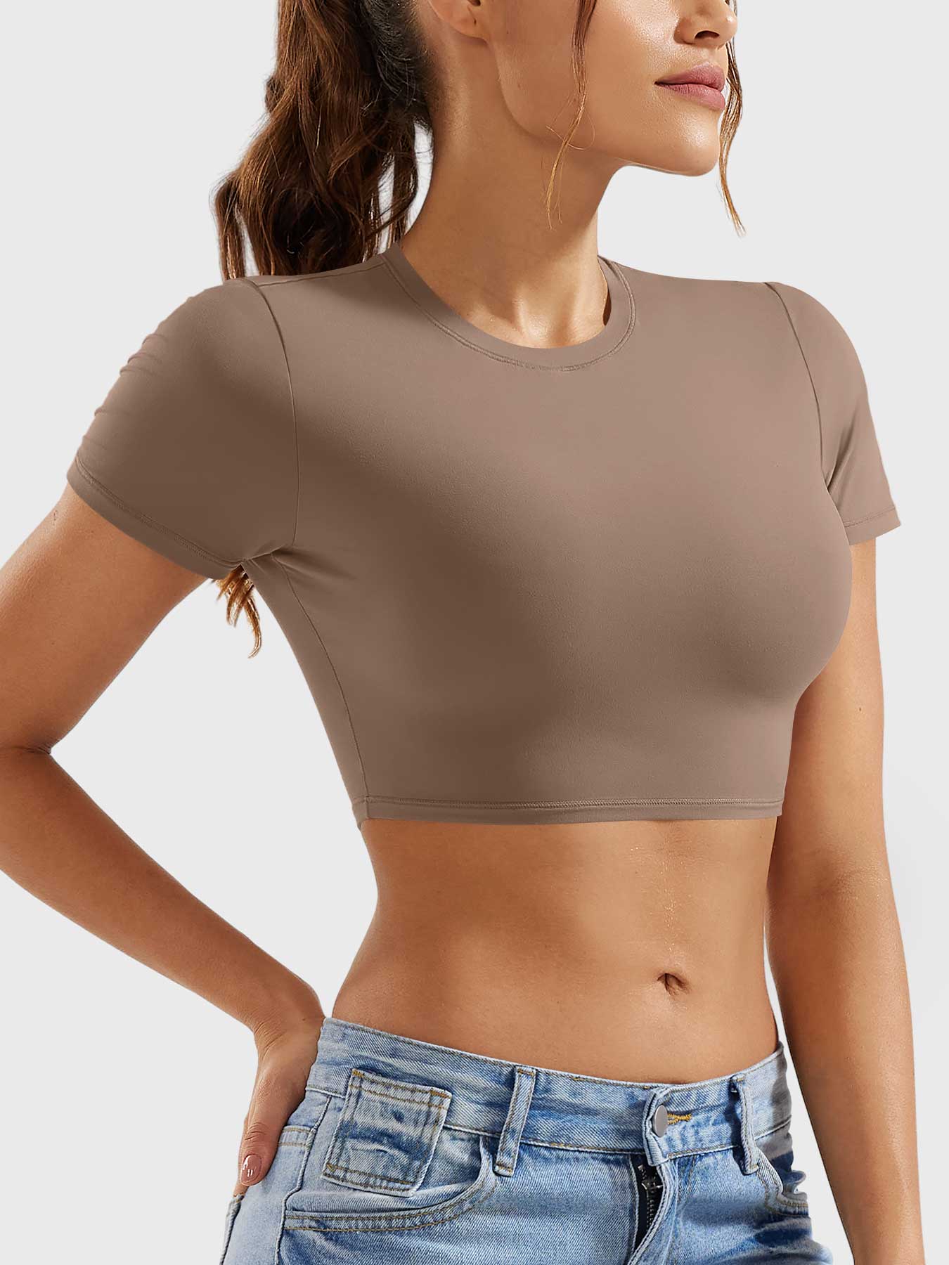 YGLEO Colin Short Sleeves Crop Top