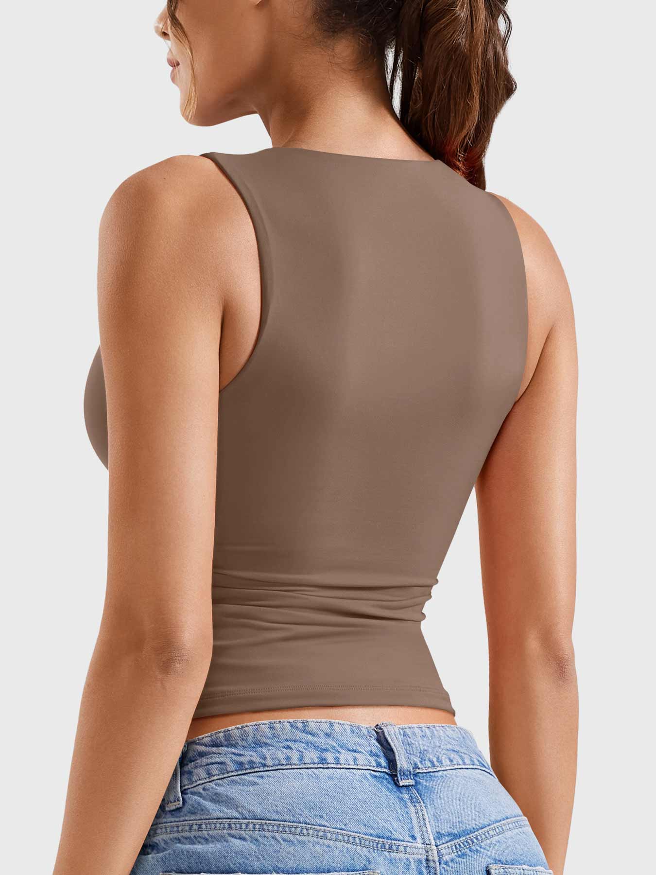 YGLEO Laurisa Half Zip Tank Top