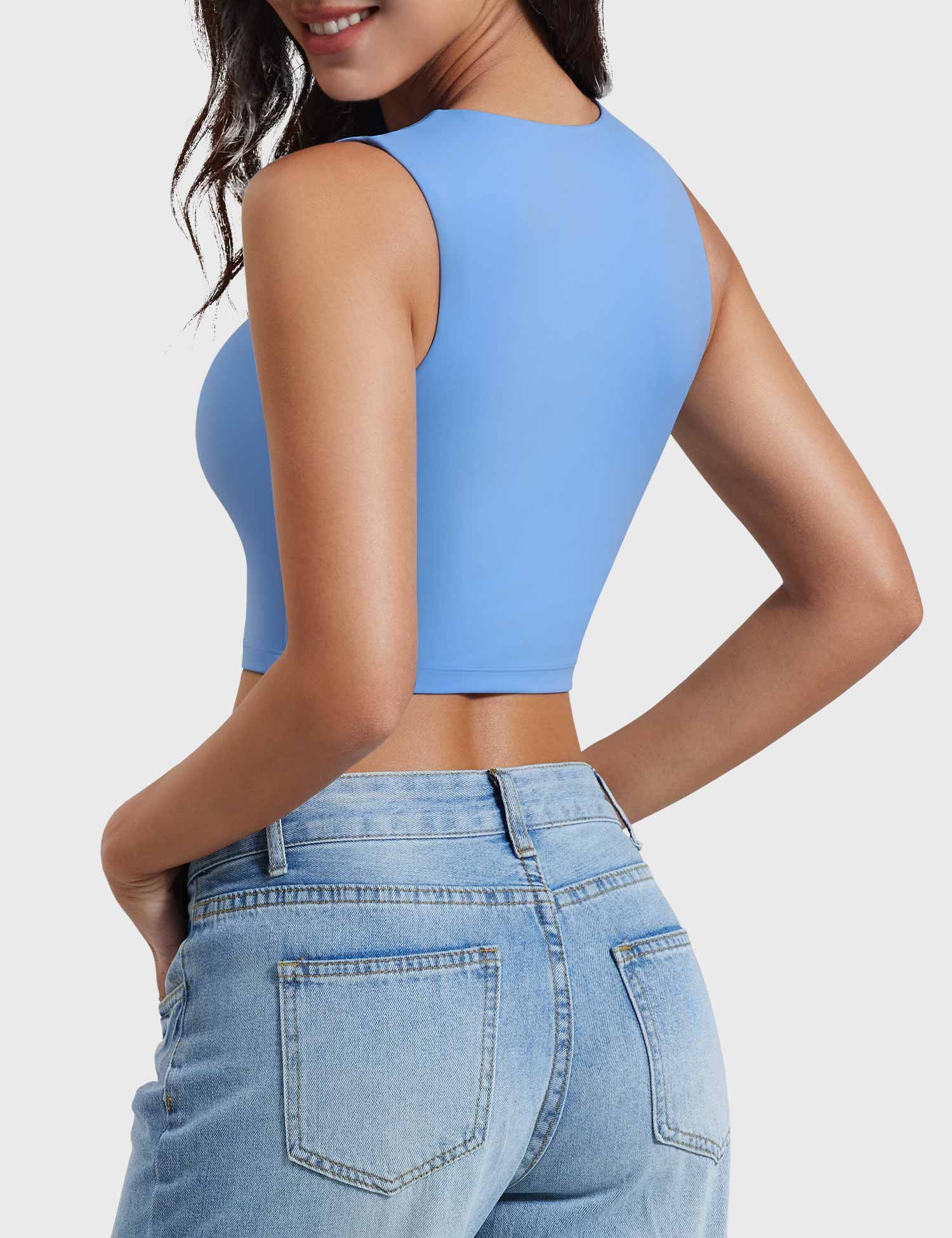 YGLEO Lelia Sleeveless Crop Top
