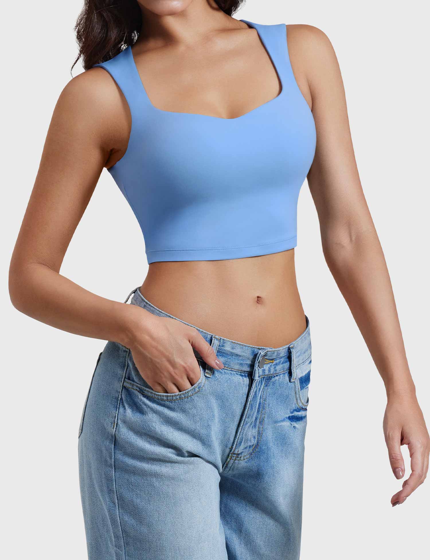 YGLEO Lelia Sleeveless Crop Top