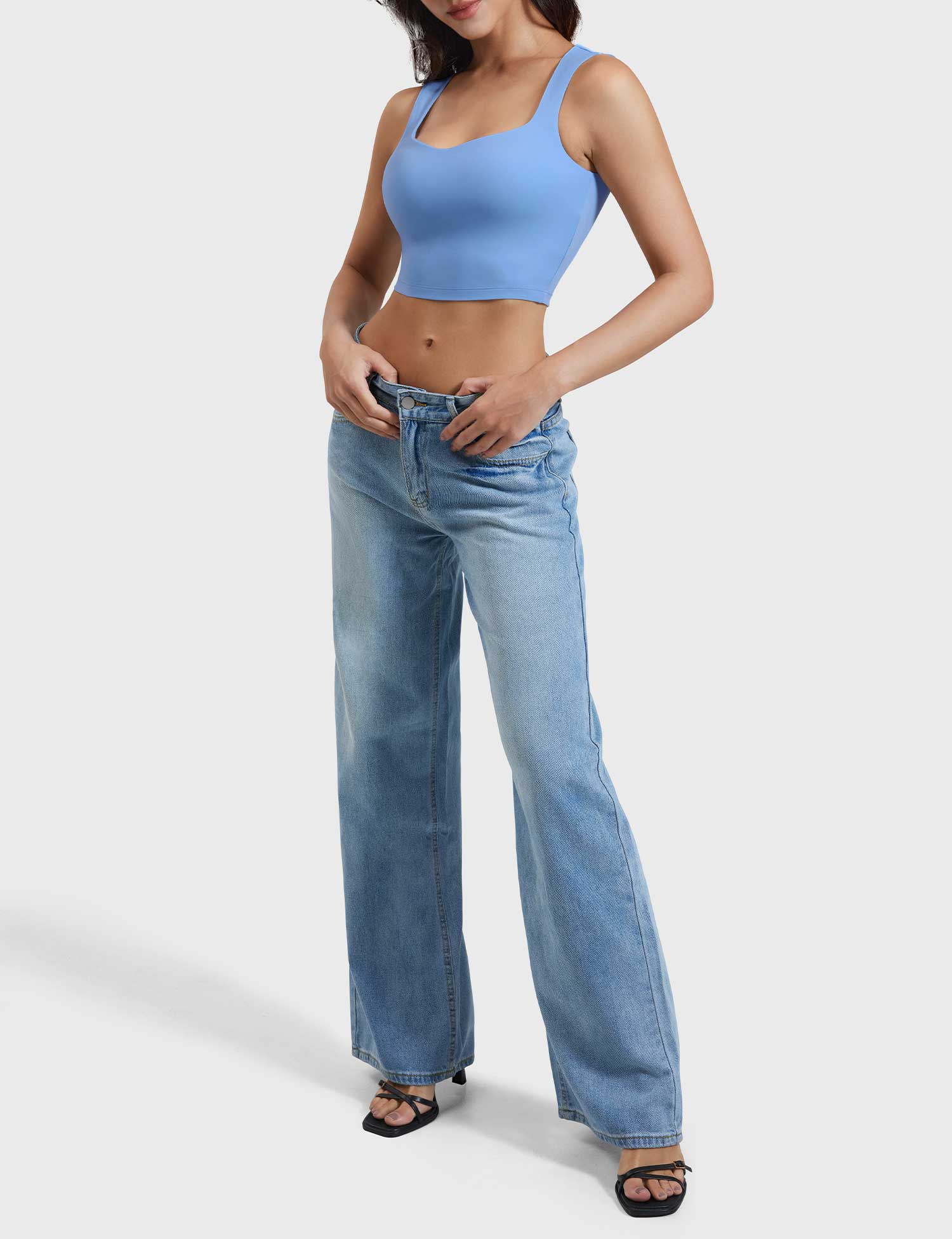 YGLEO Lelia Sleeveless Crop Top