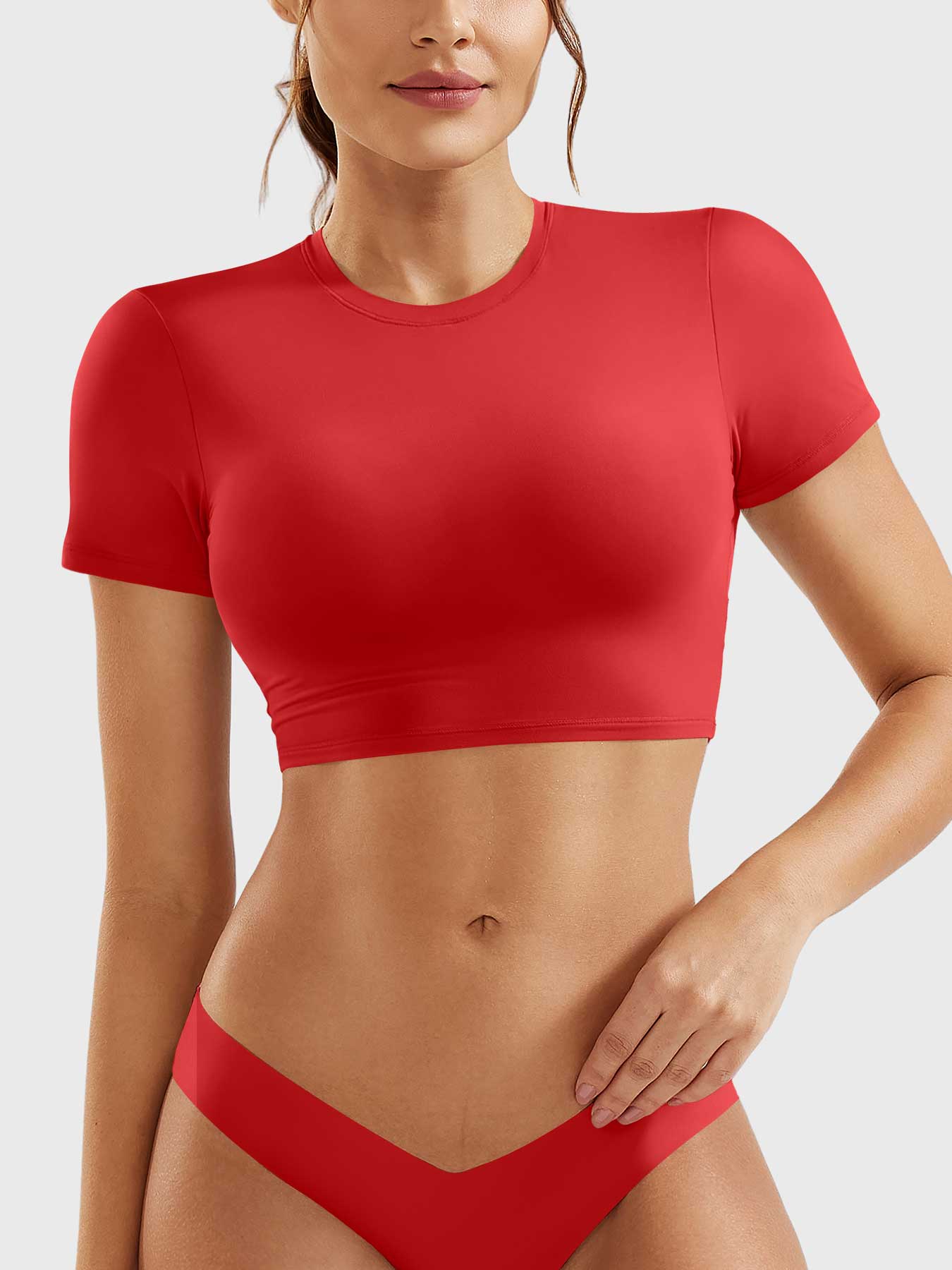YGLEO Colin Short Sleeves Crop Top