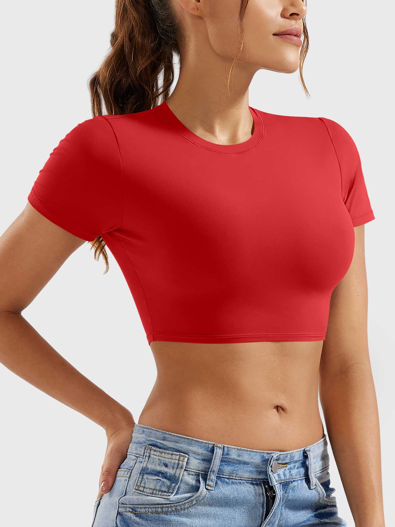 YGLEO Colin Short Sleeves Crop Top