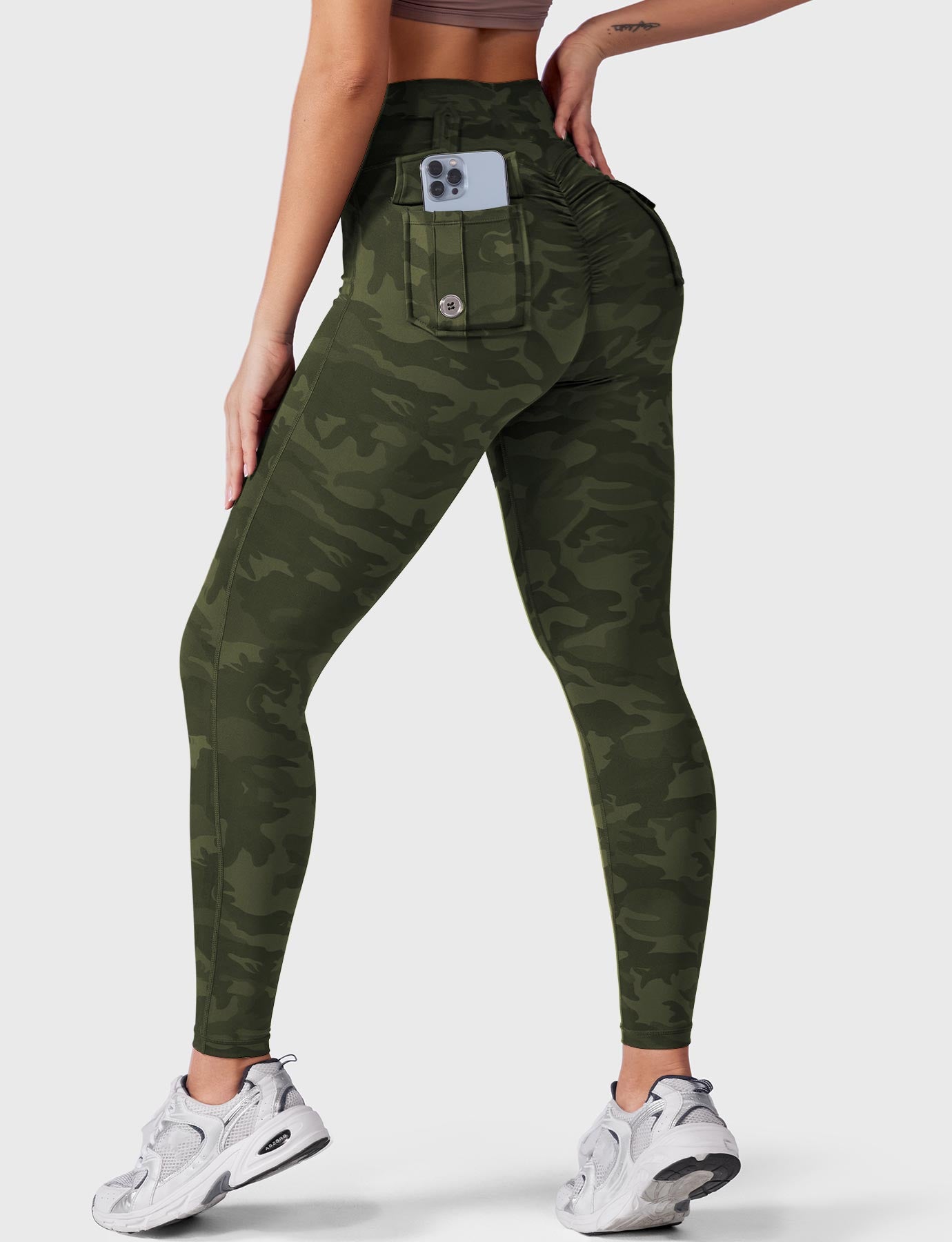 YGLEO Charm Camouflage Leggings