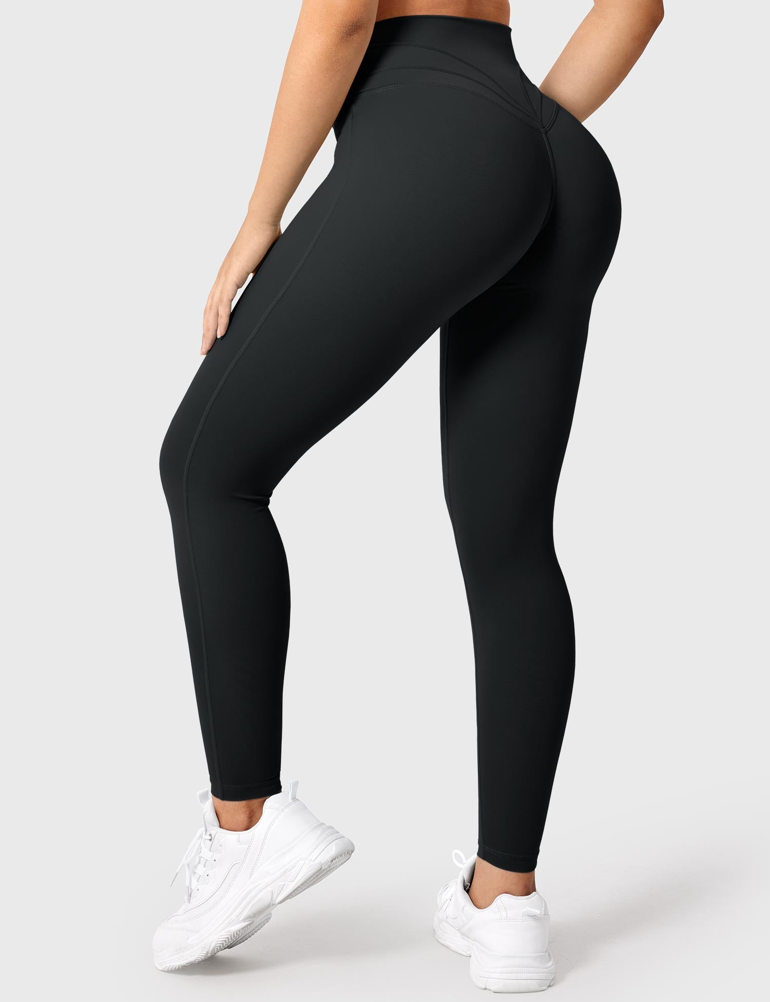 YGLEO V-waistband Workout Leggings