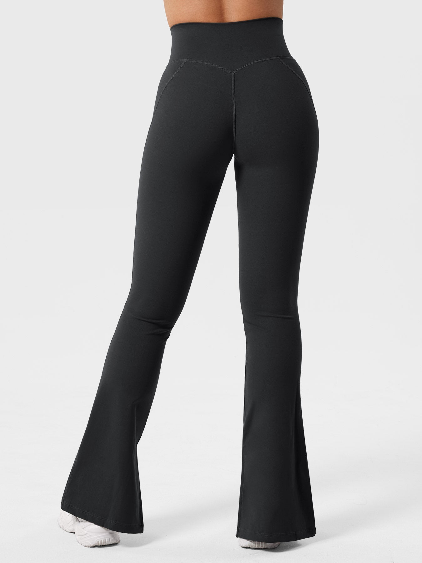 YGLEO Nasreen Flare Split Hem Leggings