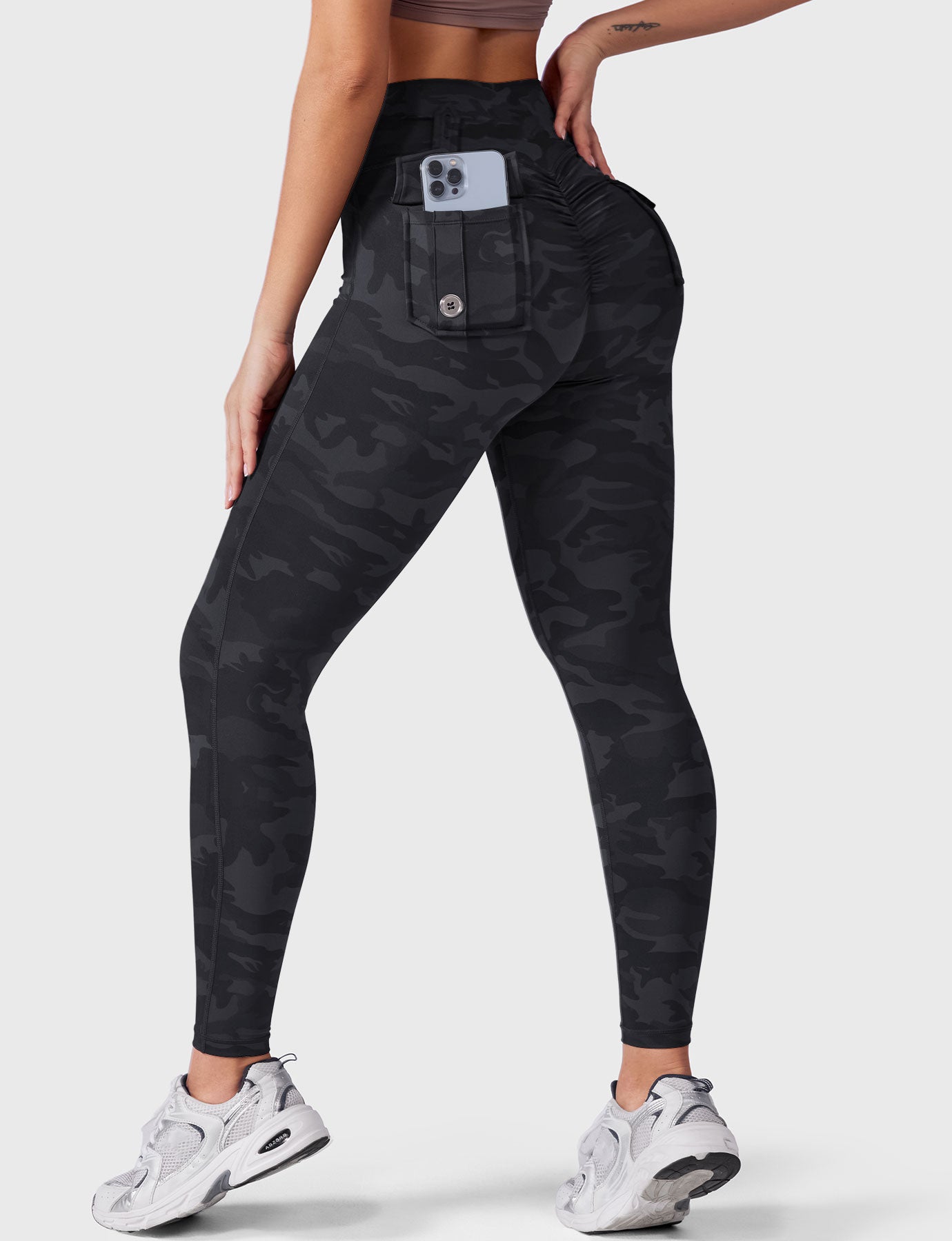 YGLEO Charm Camouflage Leggings