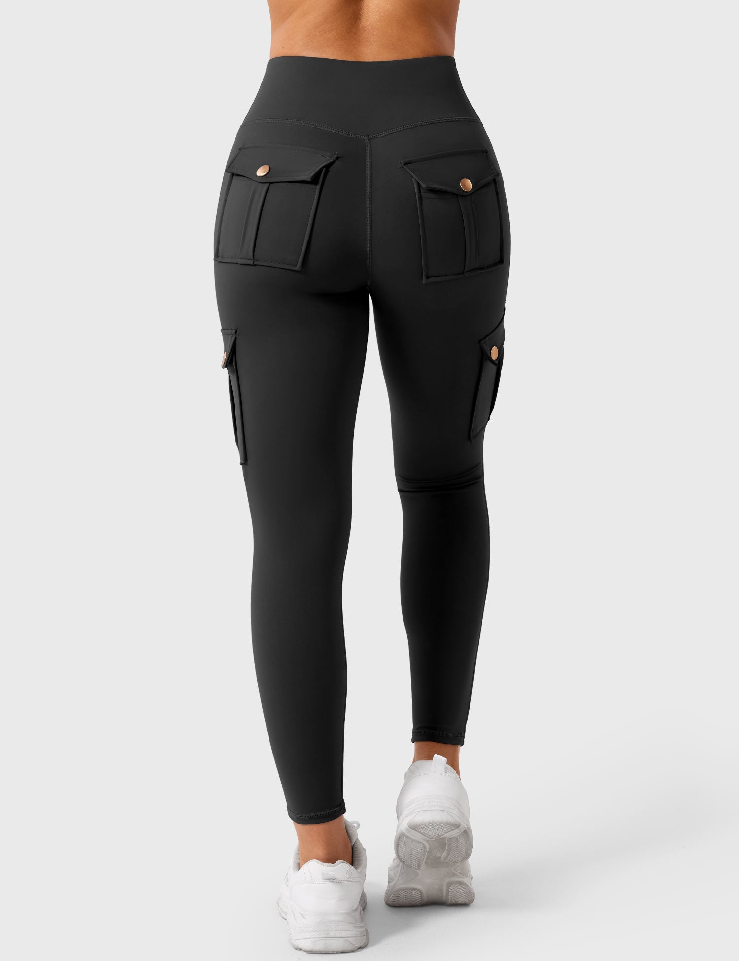 YGLEO Cargo Workout Leggings with Pockets