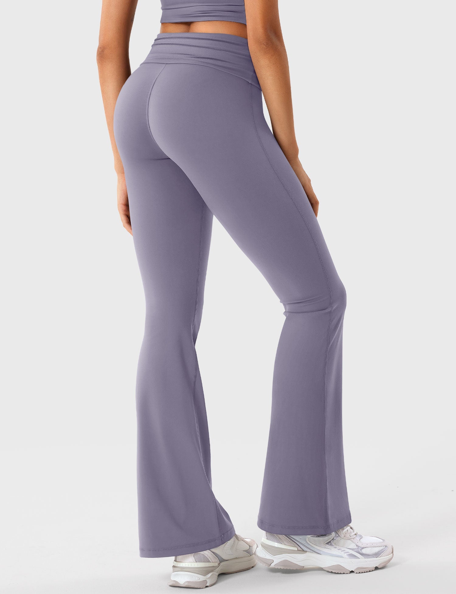 YGLEO Romola Fold Over Flare Leggings