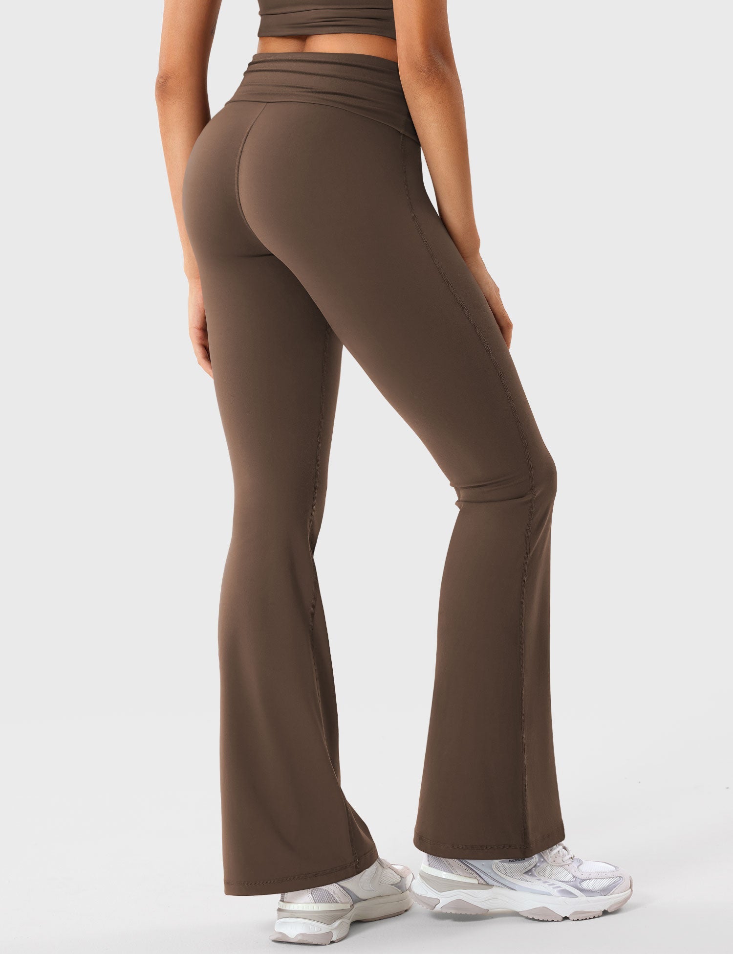 YGLEO Romola Fold Over Flare Leggings