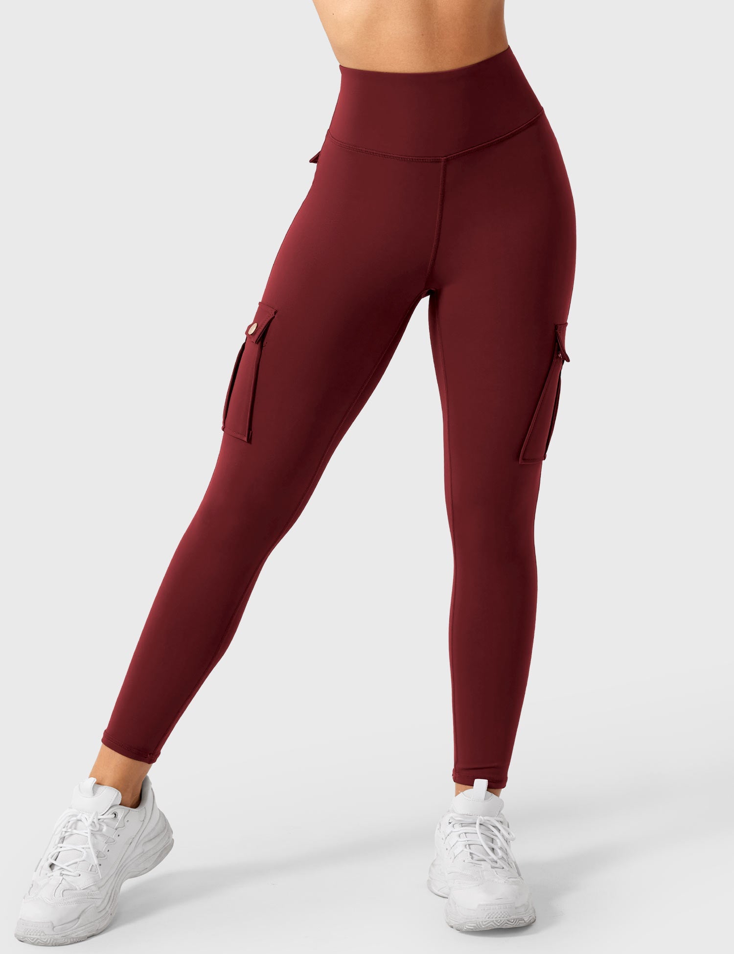 YGLEO Cargo Scrunch Leggings with Pockets