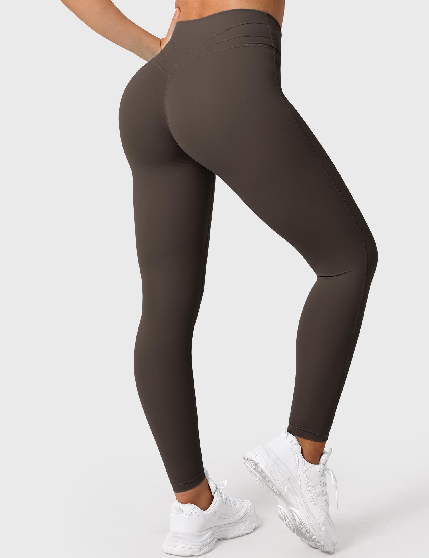 YGLEO V-waistband Workout Leggings