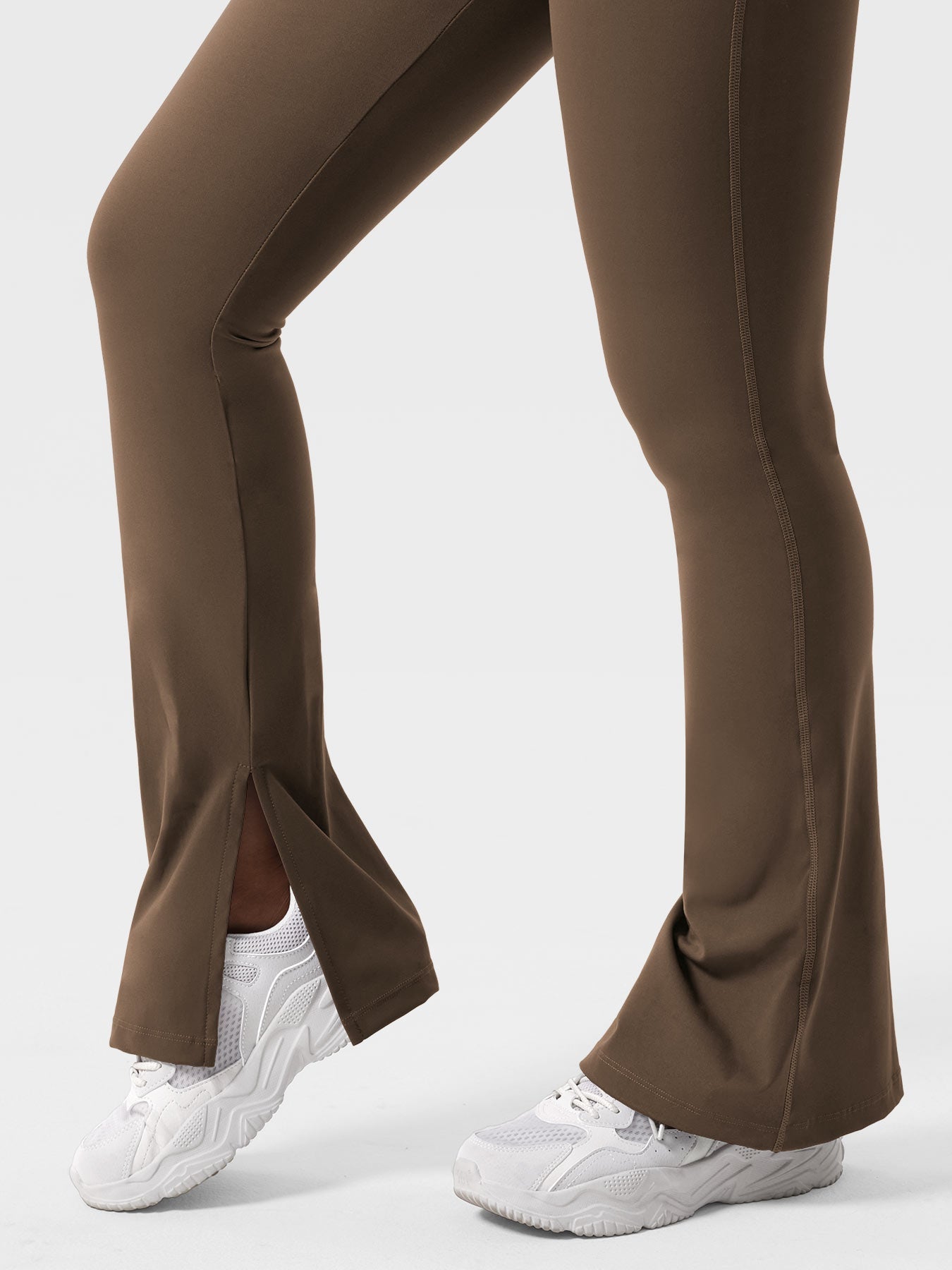 YGLEO Nasreen Flare Split Hem Leggings