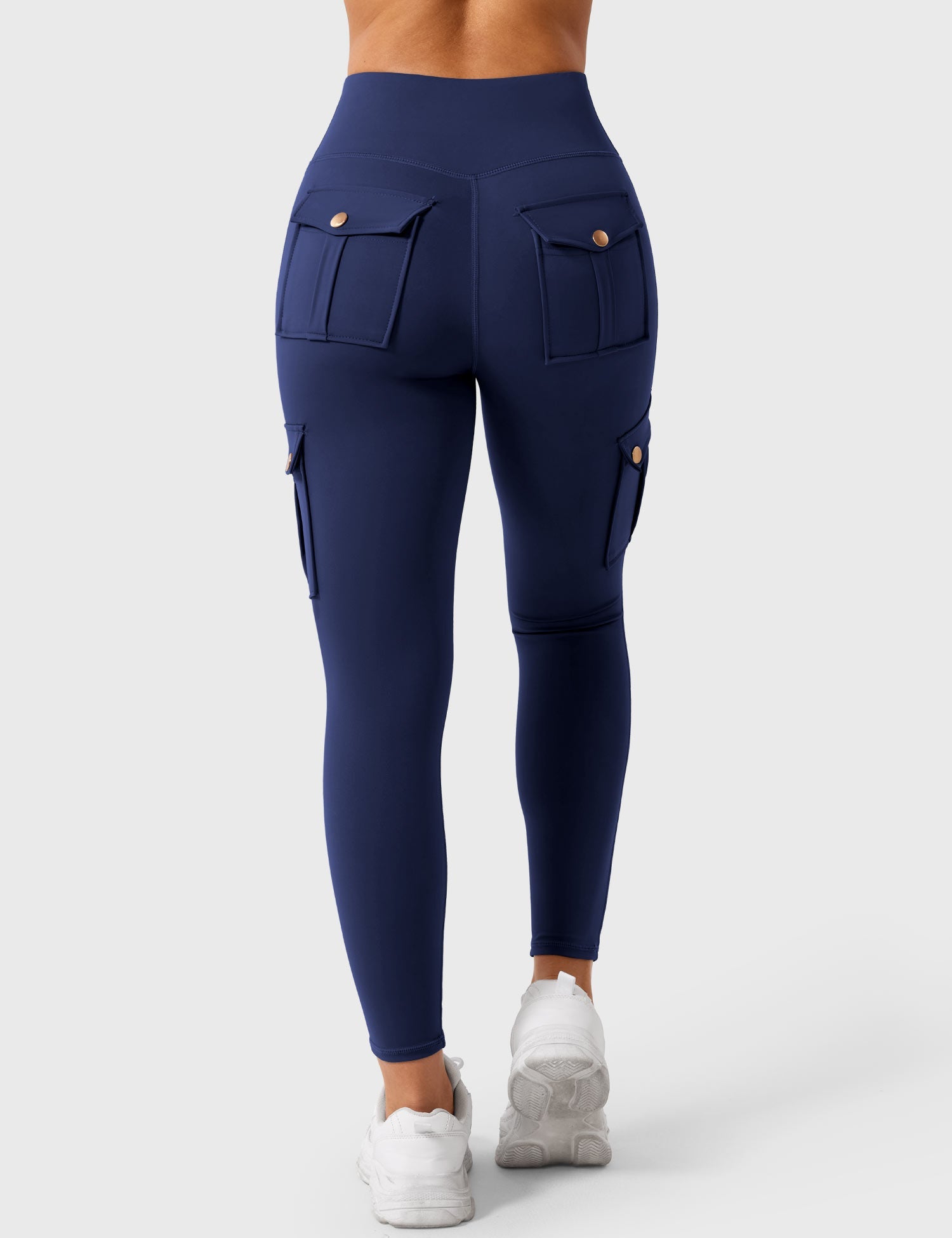 YGLEO Cargo Workout Leggings with Pockets