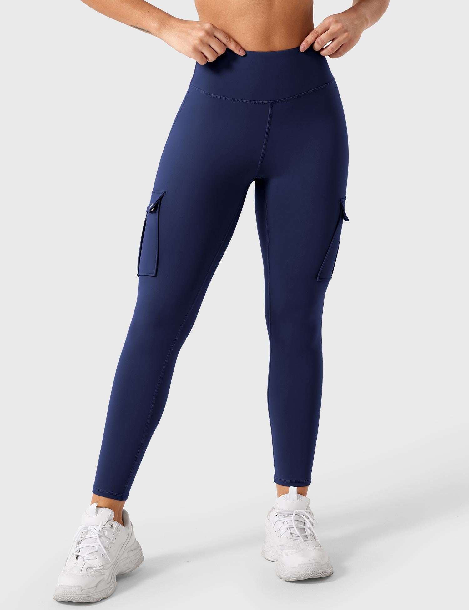 YGLEO Cargo Workout Leggings with Pockets
