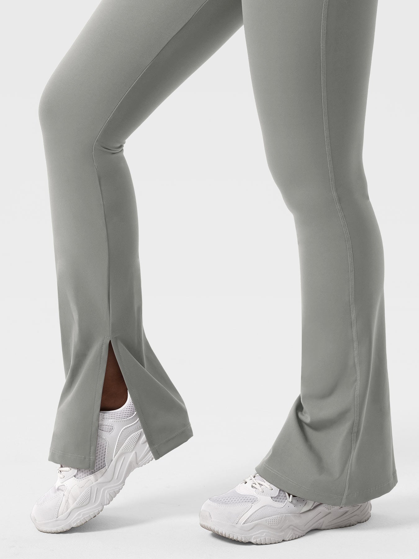 YGLEO Nasreen Flare Split Hem Leggings