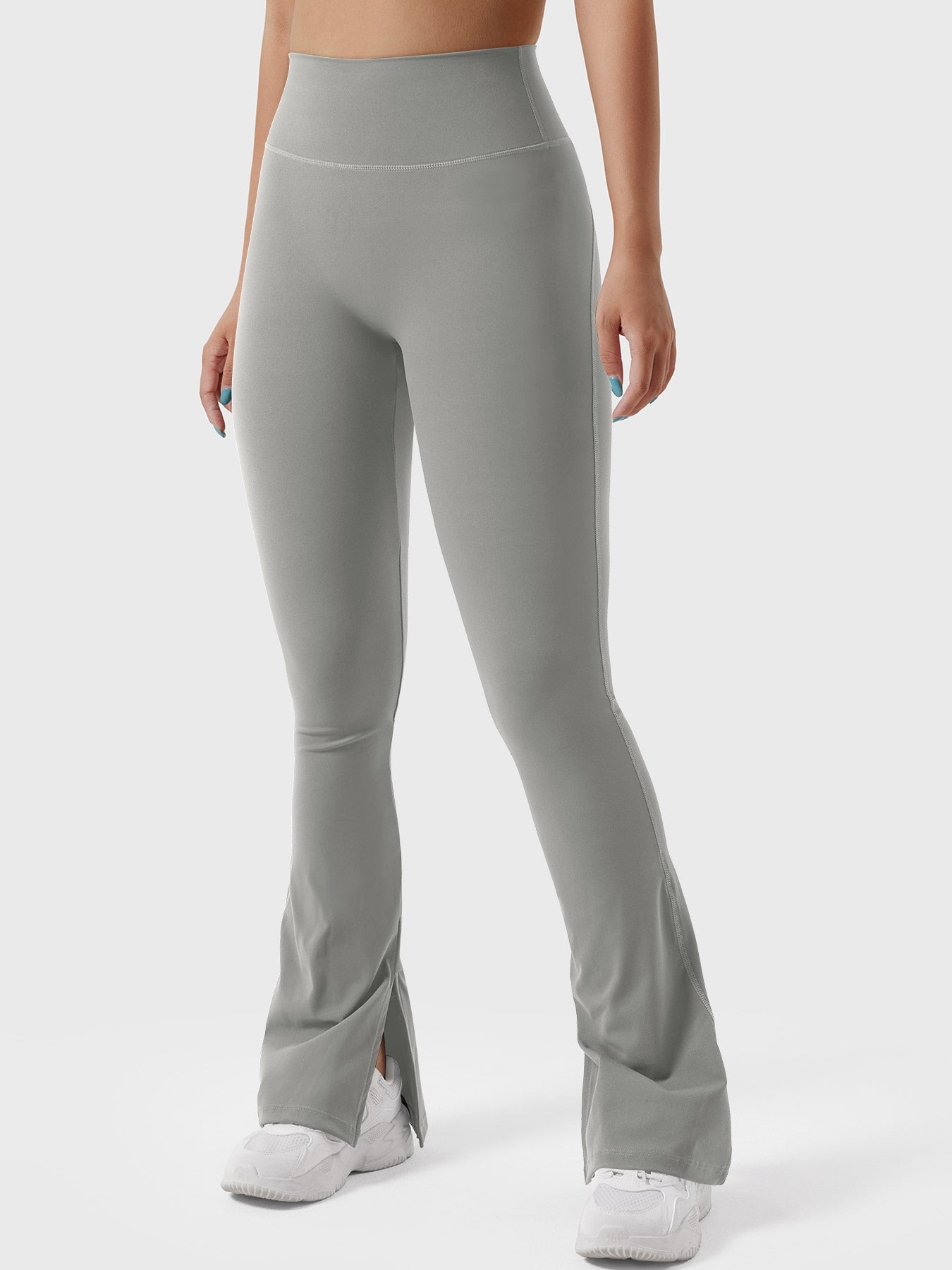 YGLEO Nasreen Flare Split Hem Leggings