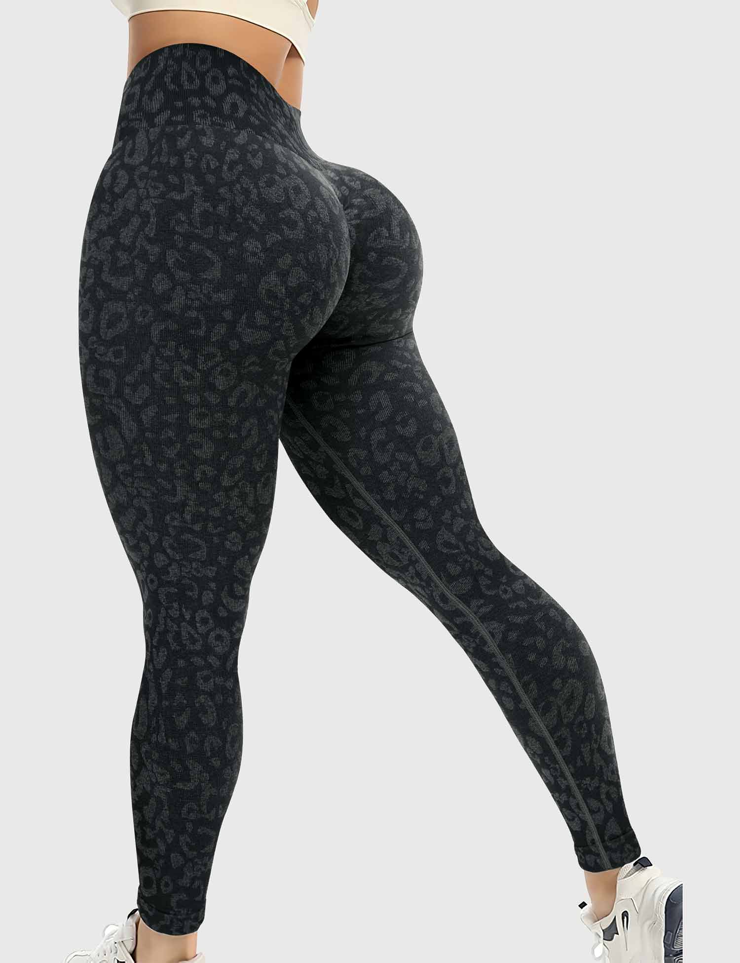 YGLEO Leopard Seamless Leggings