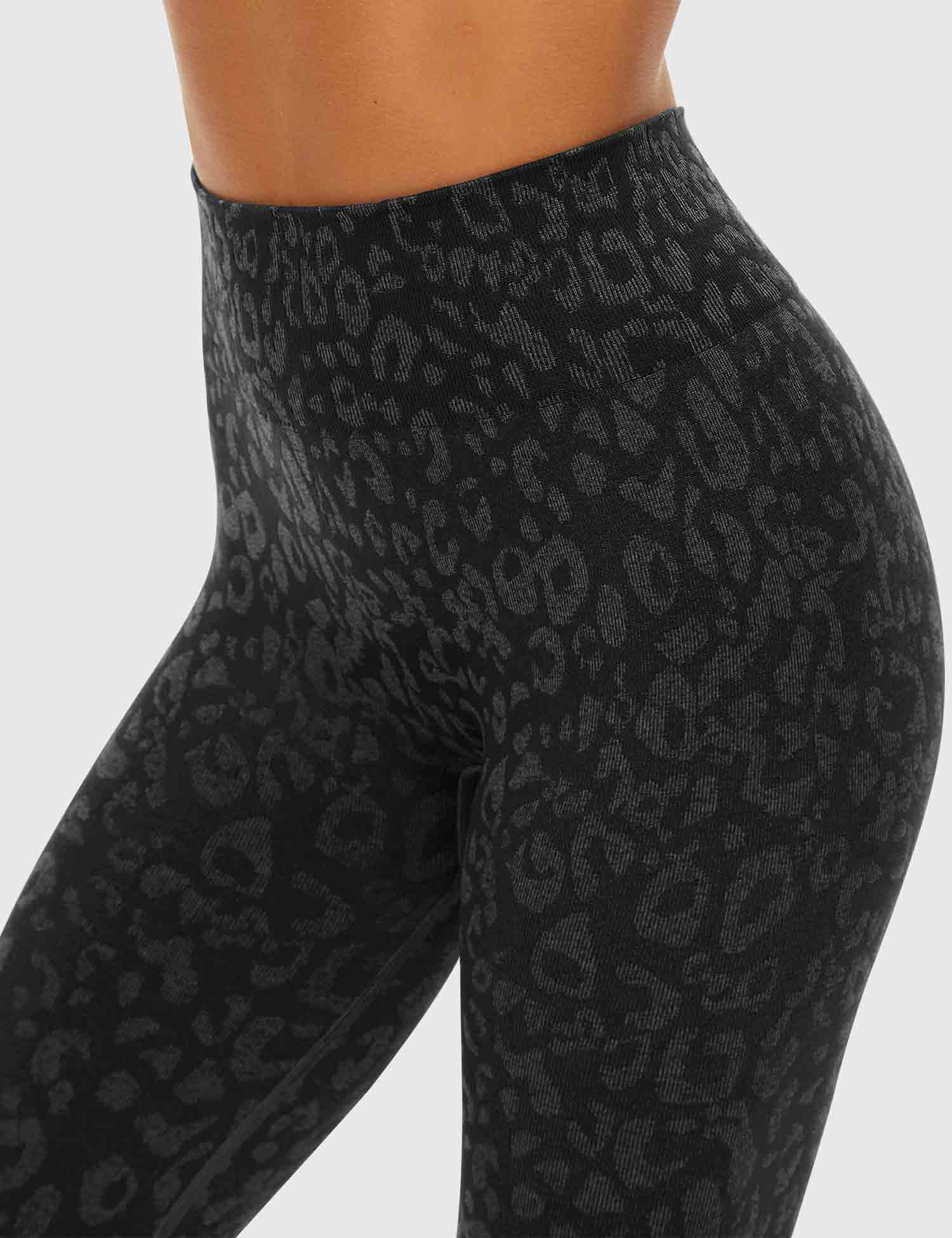 YGLEO Leopard Seamless Leggings