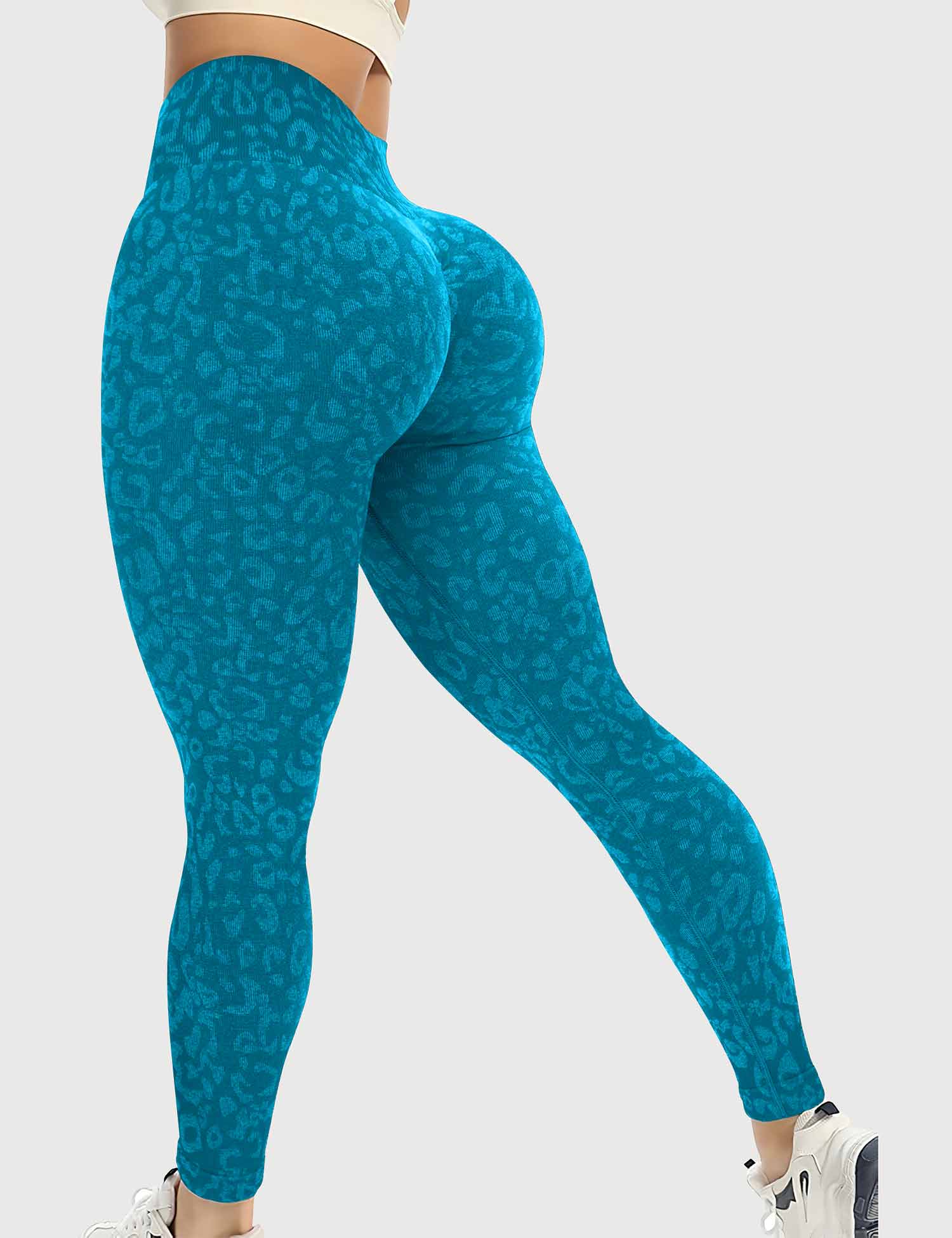YGLEO Leopard Seamless Leggings