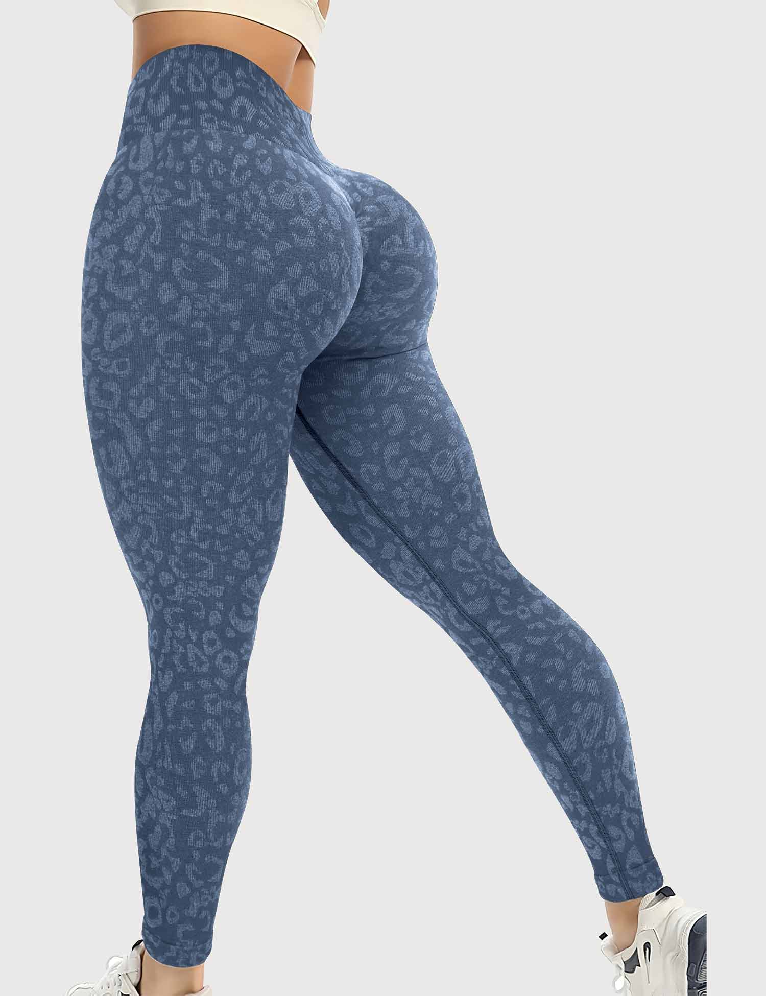 YGLEO Leopard Seamless Leggings