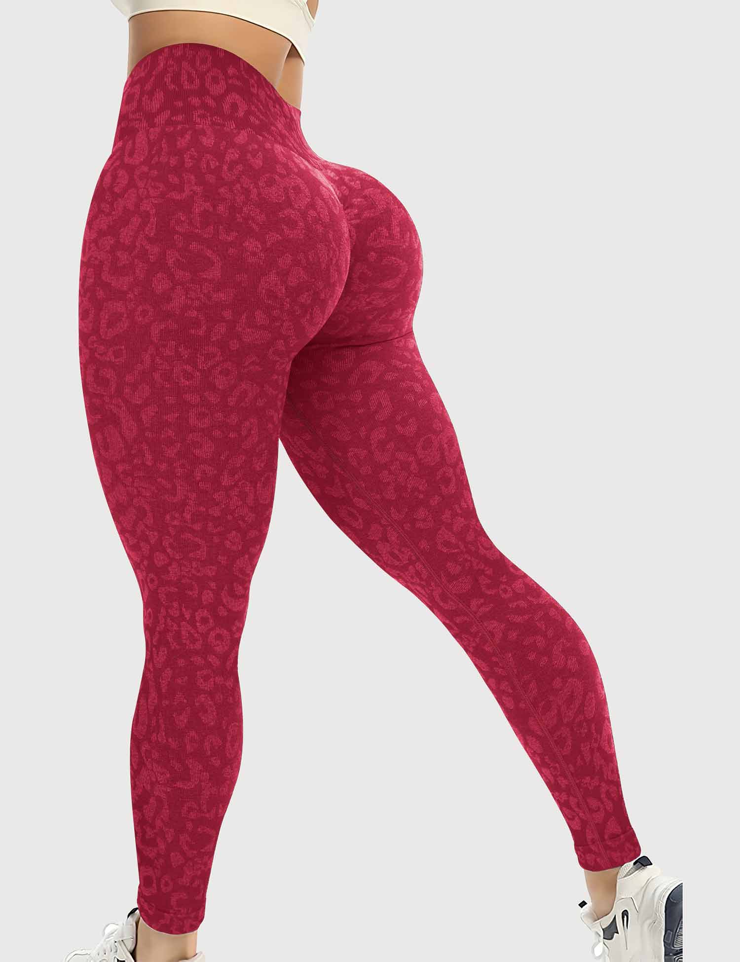 YGLEO Leopard Seamless Leggings