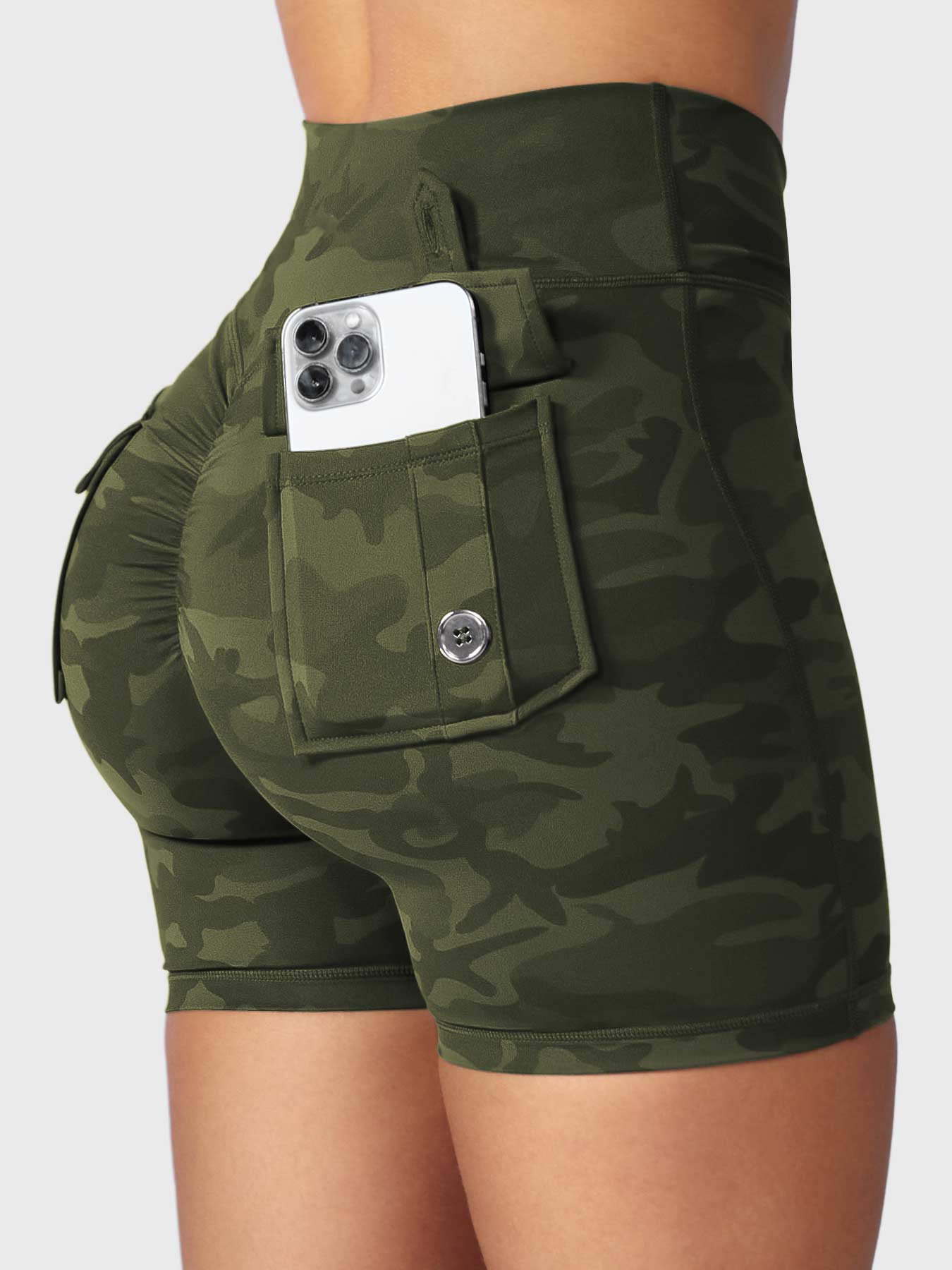 YGLEO Charm Camouflage Shorts