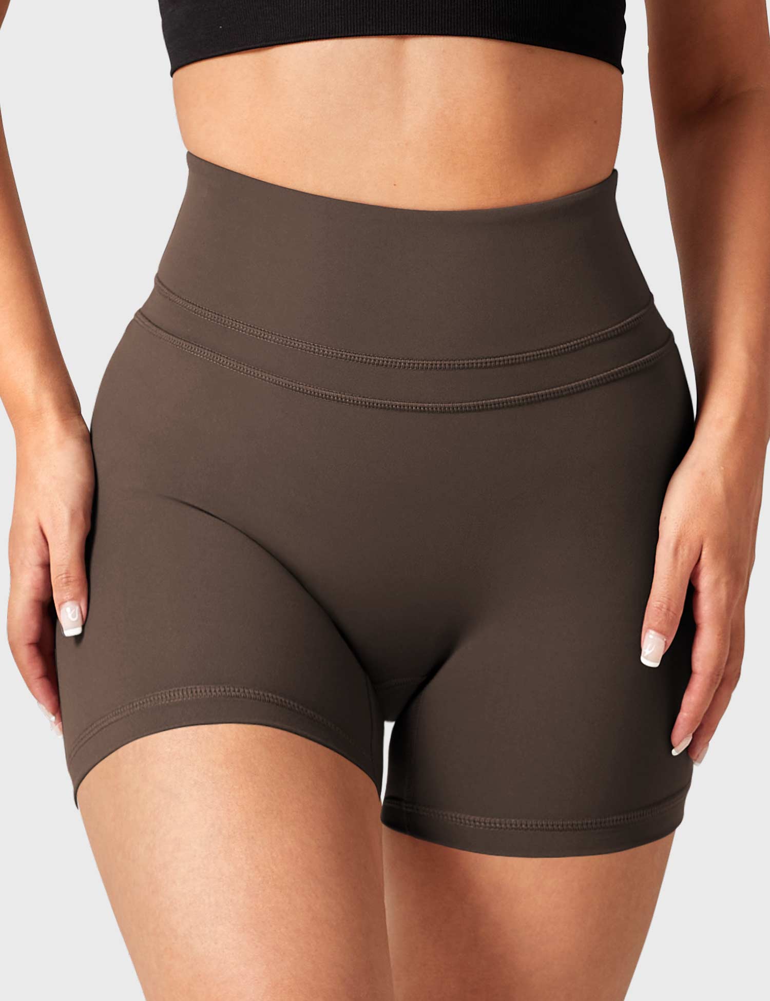 YGLEO Buttery High Waisted Shorts