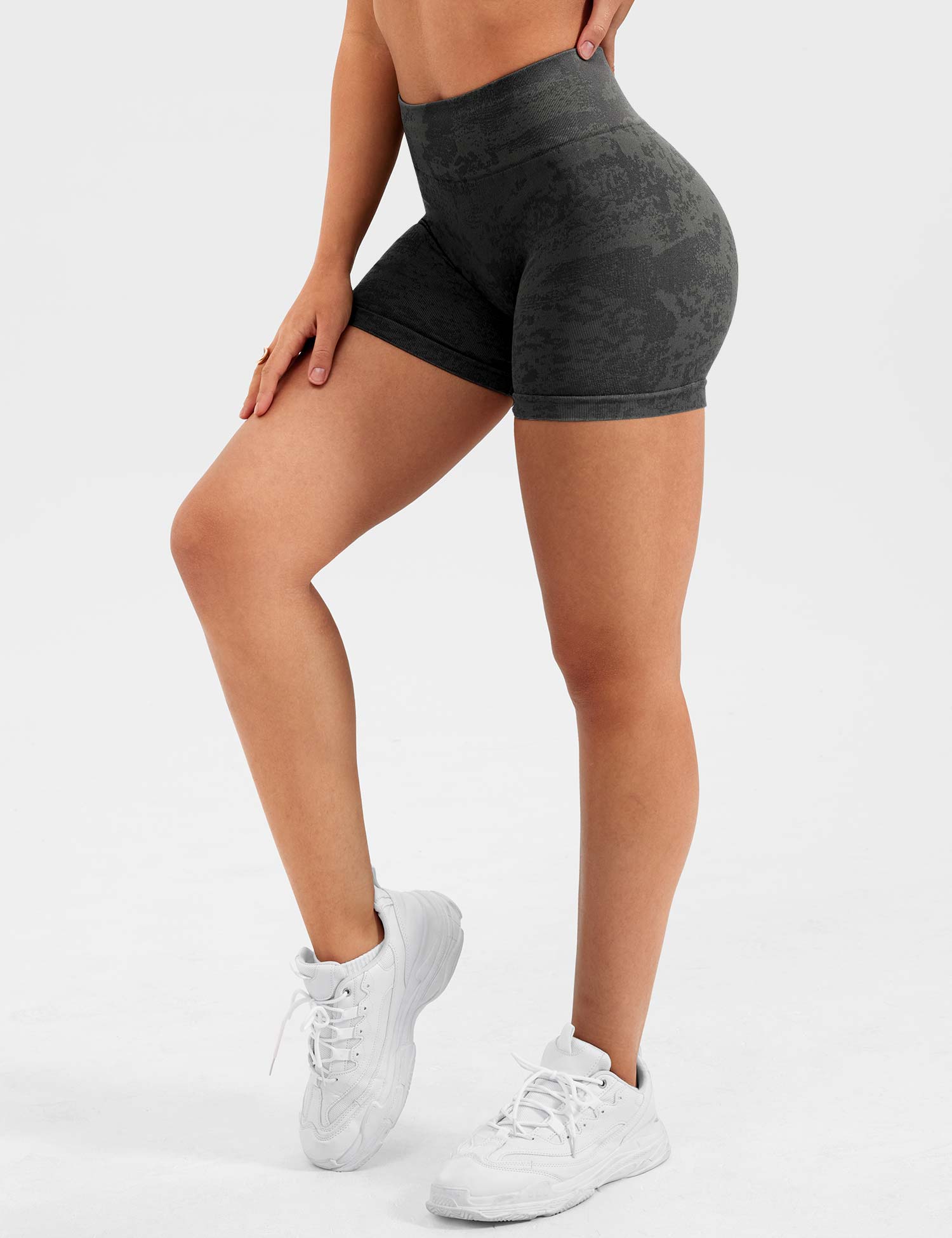 YGLEO Snowy Seamless Shorts