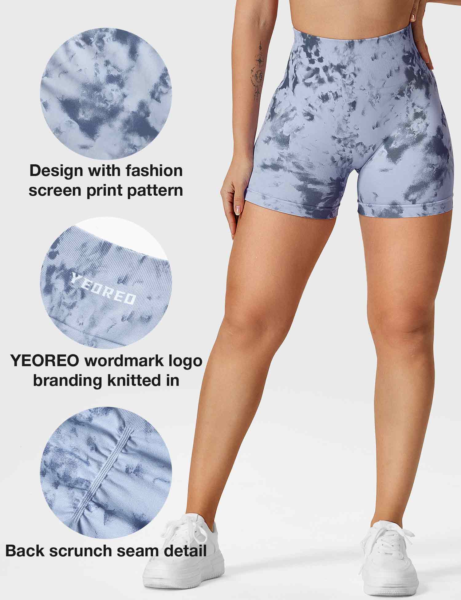 YGLEO Dazzle Seamless Shorts