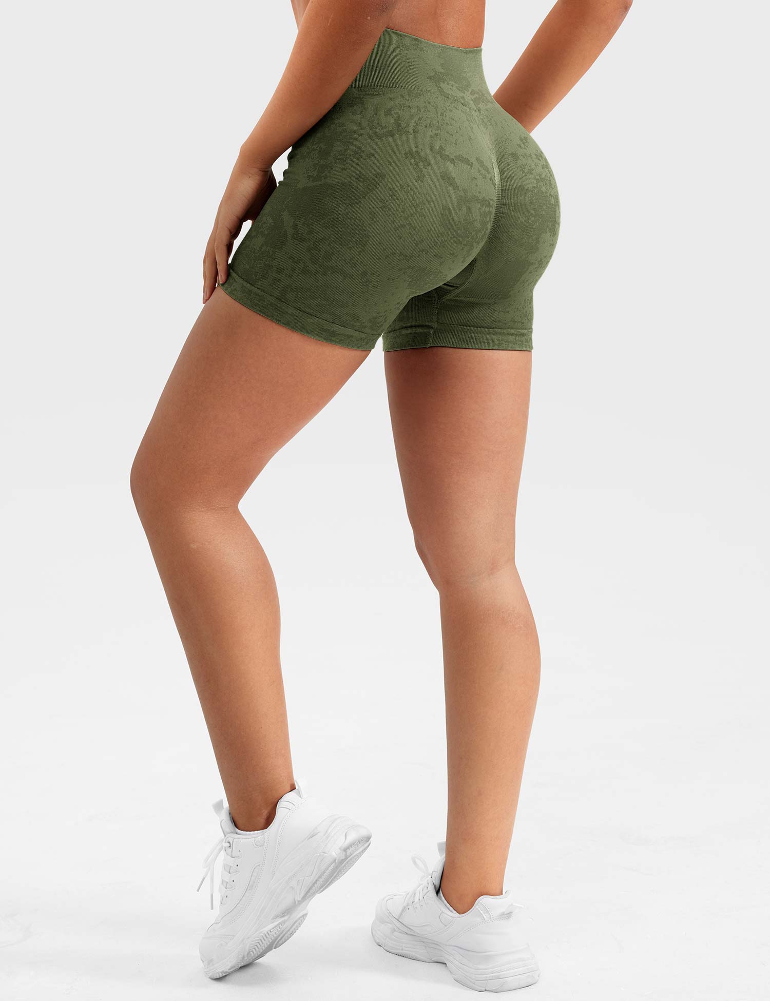 YGLEO Snowy Seamless Shorts