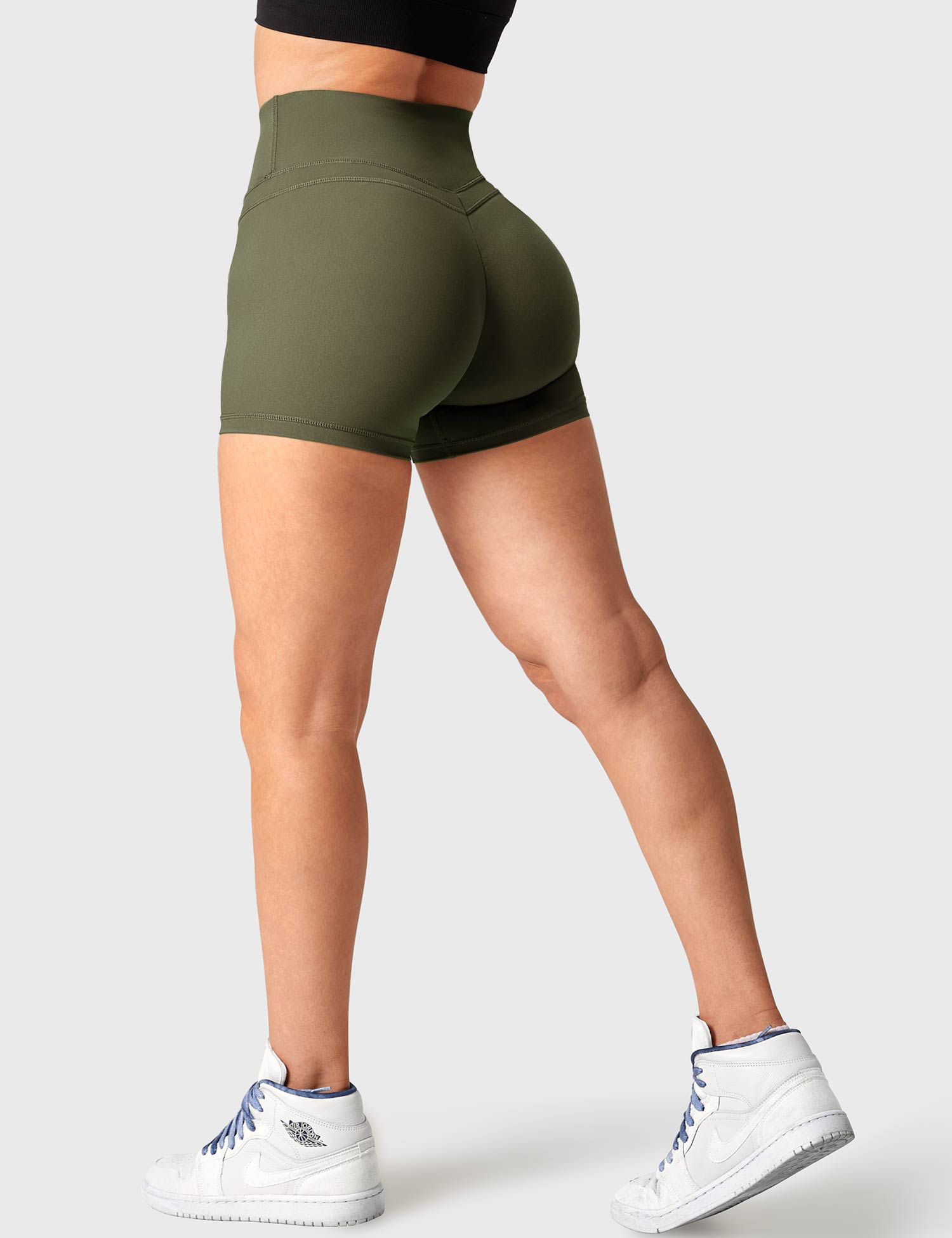 YGLEO Buttery High Waisted Shorts