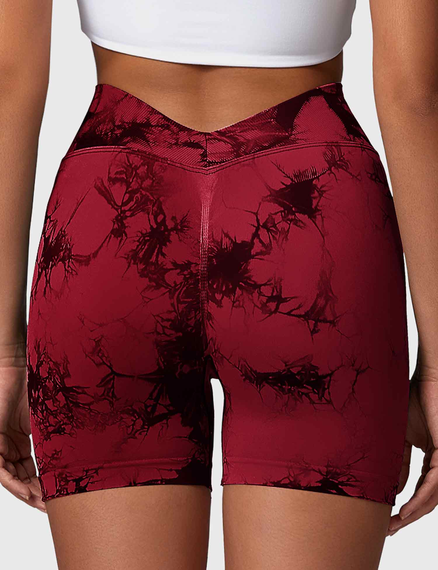 YGLEO Liz Tie Dye V-back Shorts