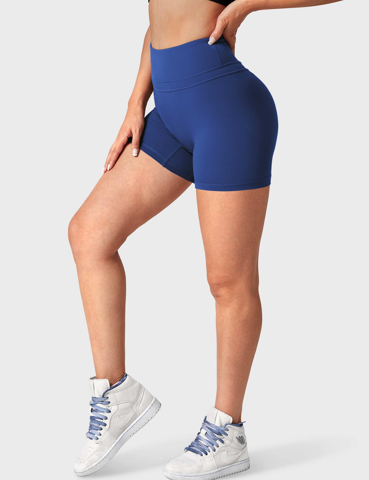 YGLEO Buttery High Waisted Shorts