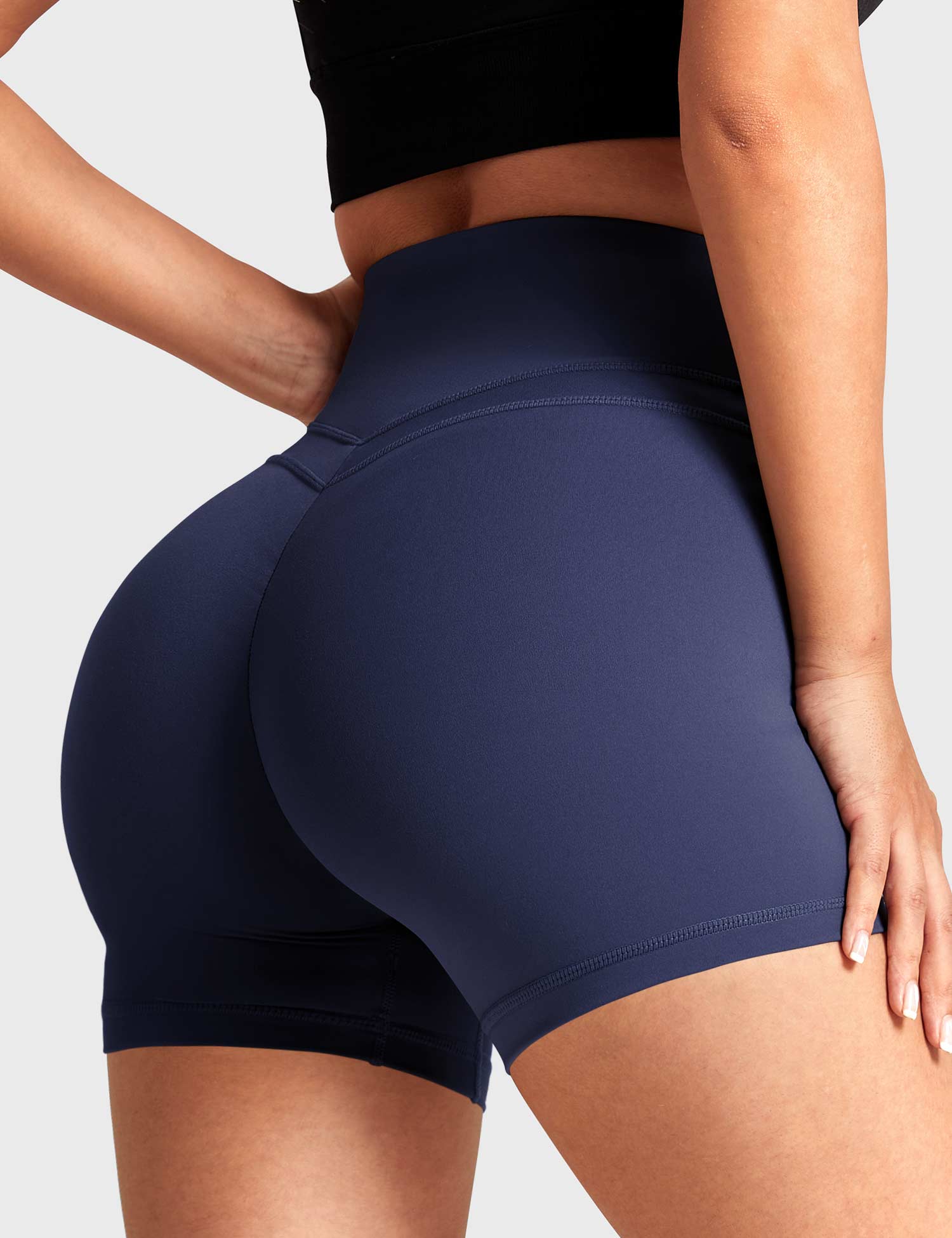 YGLEO Buttery High Waisted Shorts