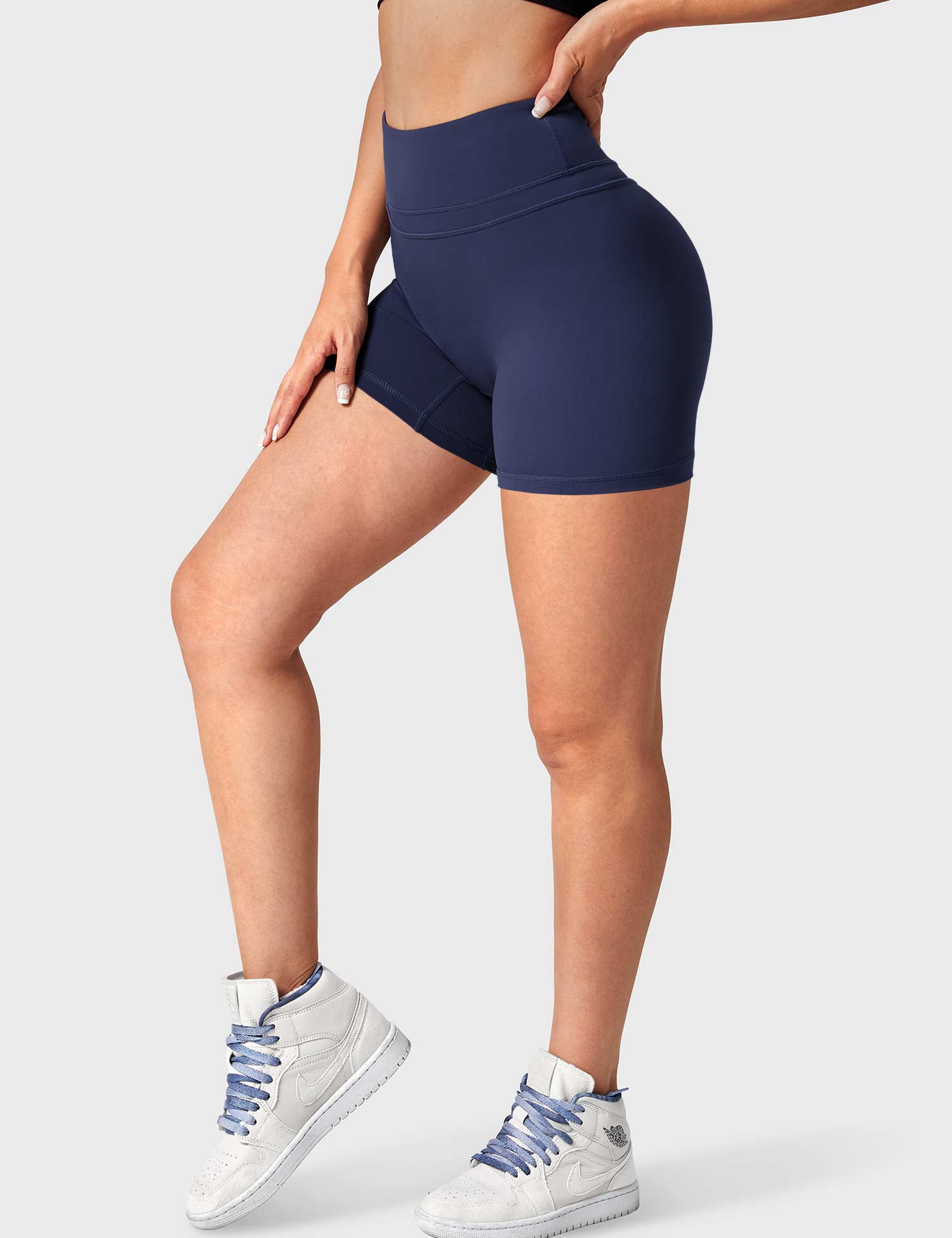 YGLEO Buttery High Waisted Shorts