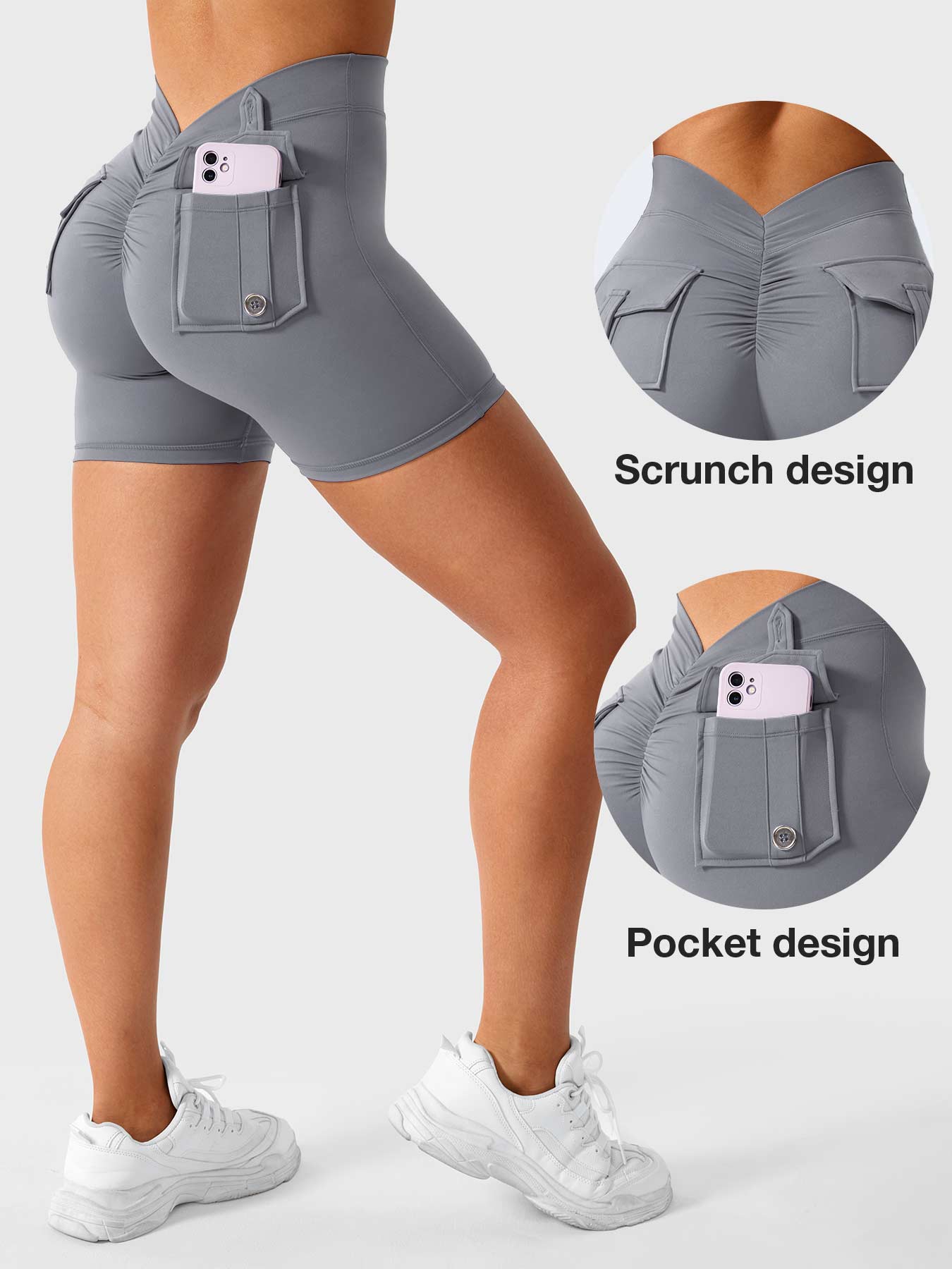 YGLEO V-Back Charm Shorts