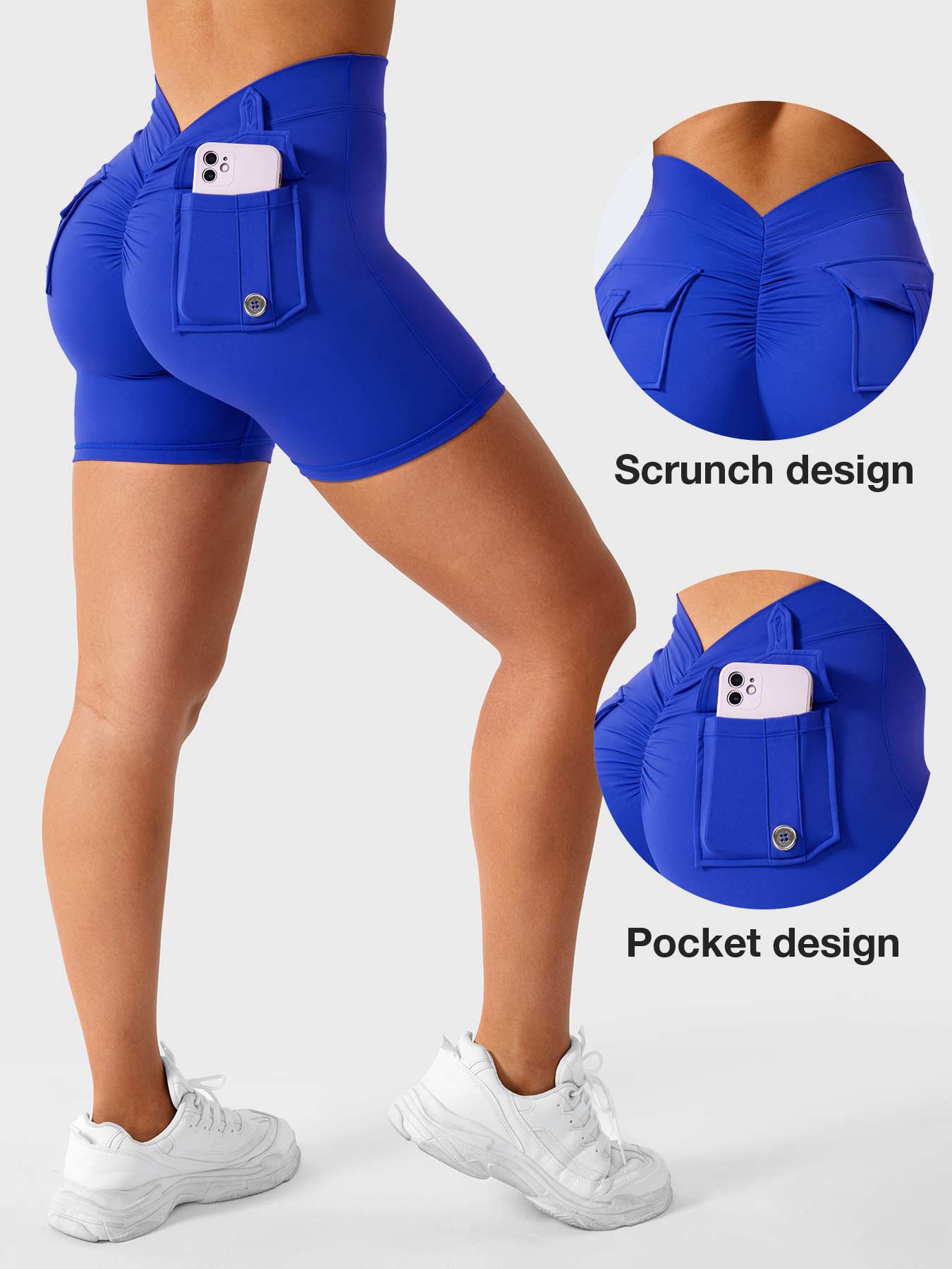 YGLEO V-Back Charm Shorts