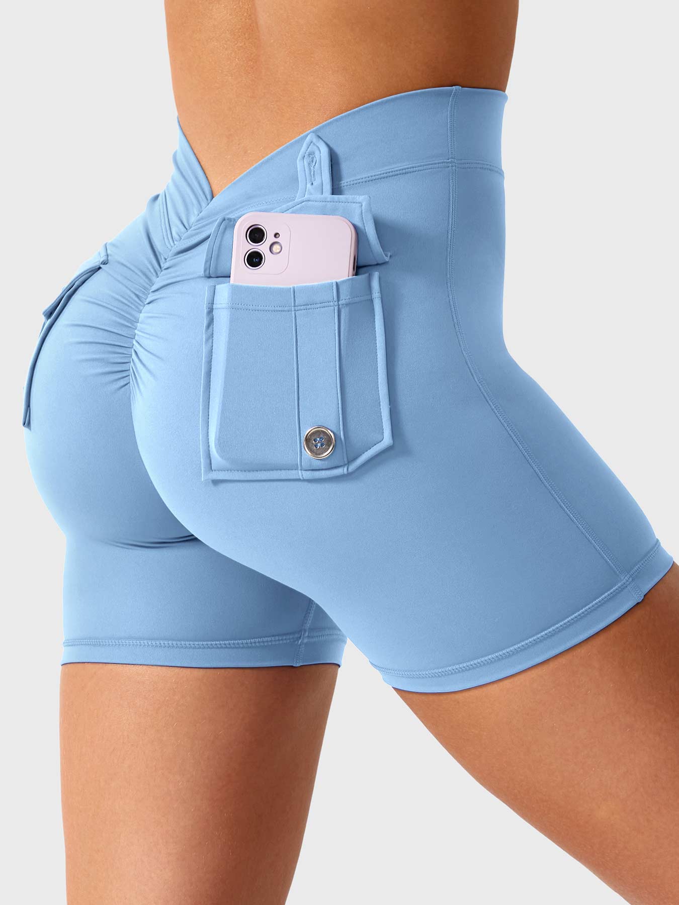 YGLEO V-Back Charm Shorts