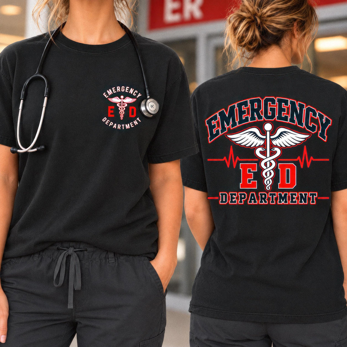 Emergency Department Shirt, ER Nurse Tee, Vintage Medical Graphic, Healthcare Worker Gift