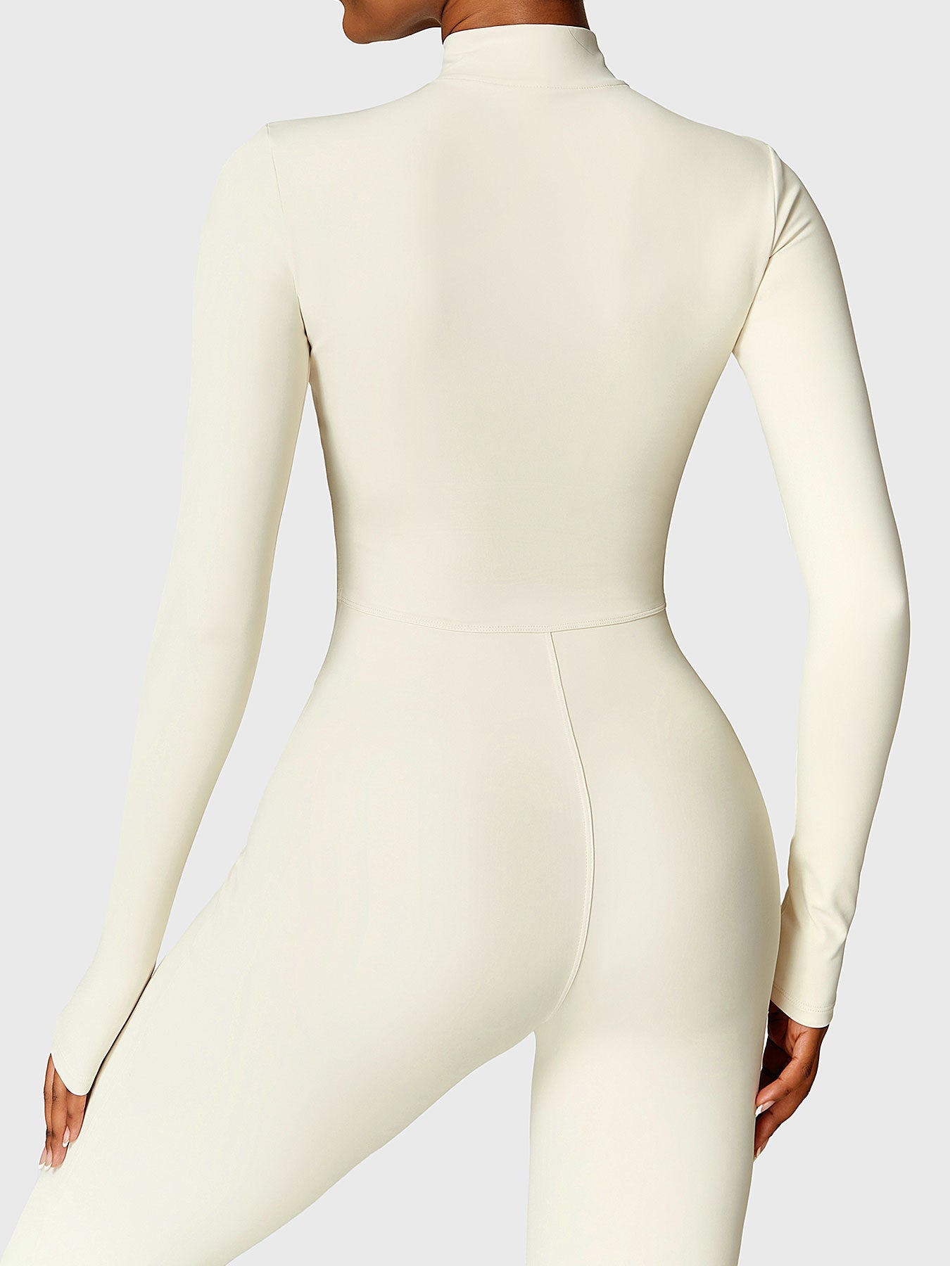 YGLEO Belle Fleece Long Sleeve Zipper Jumpsuit