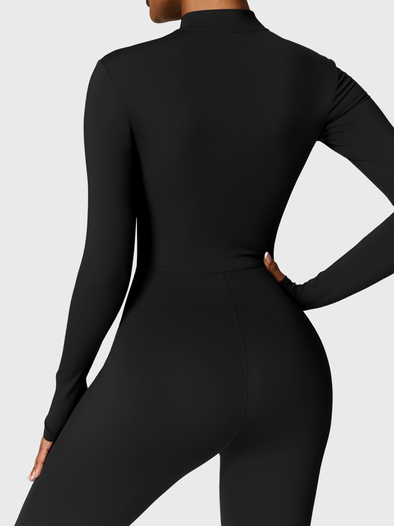 YGLEO Belle Fleece Long Sleeve Zipper Jumpsuit