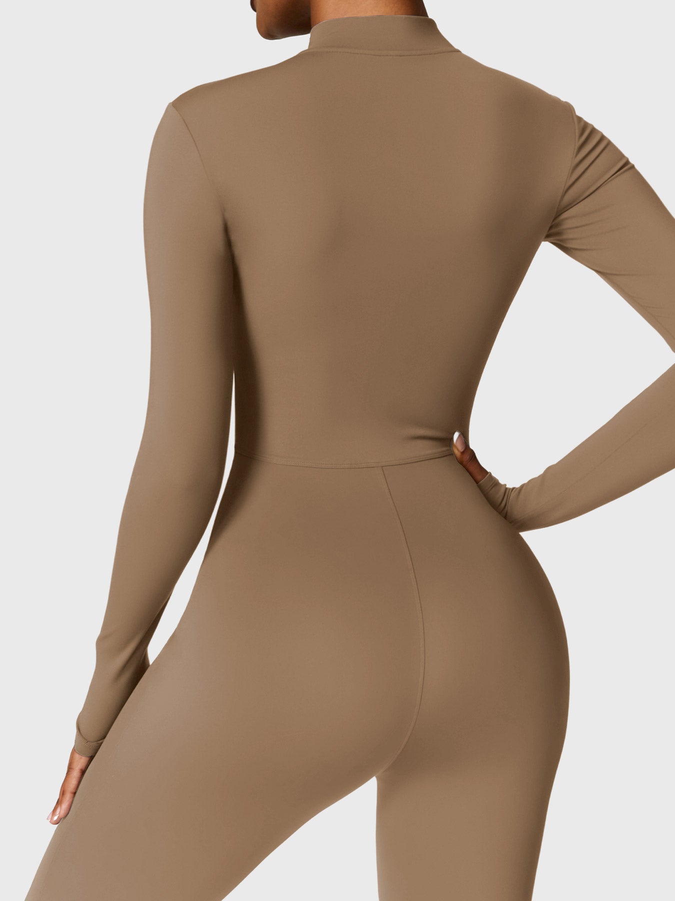 YGLEO Belle Fleece Long Sleeve Zipper Jumpsuit