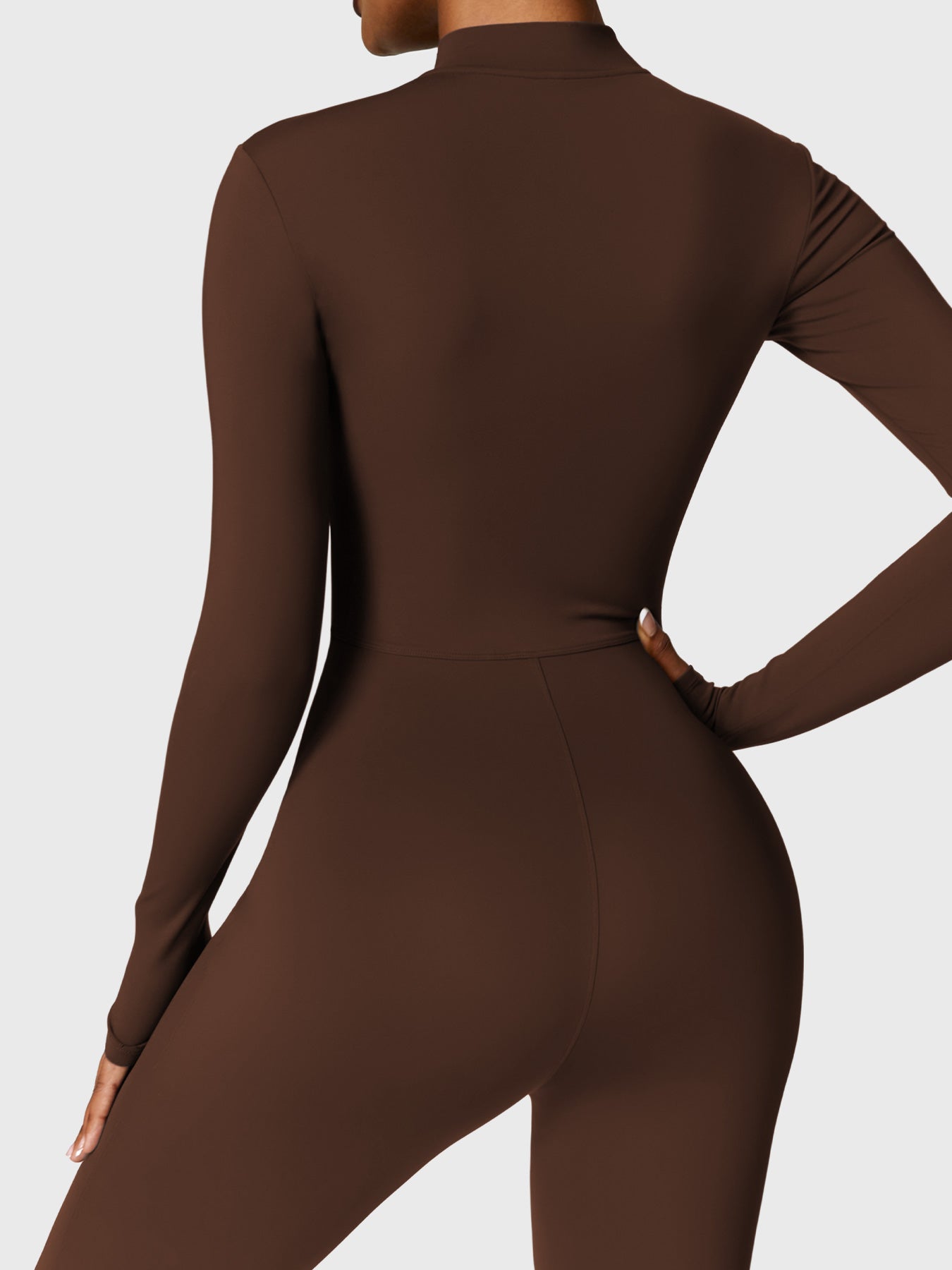 YGLEO Belle Fleece Long Sleeve Zipper Jumpsuit