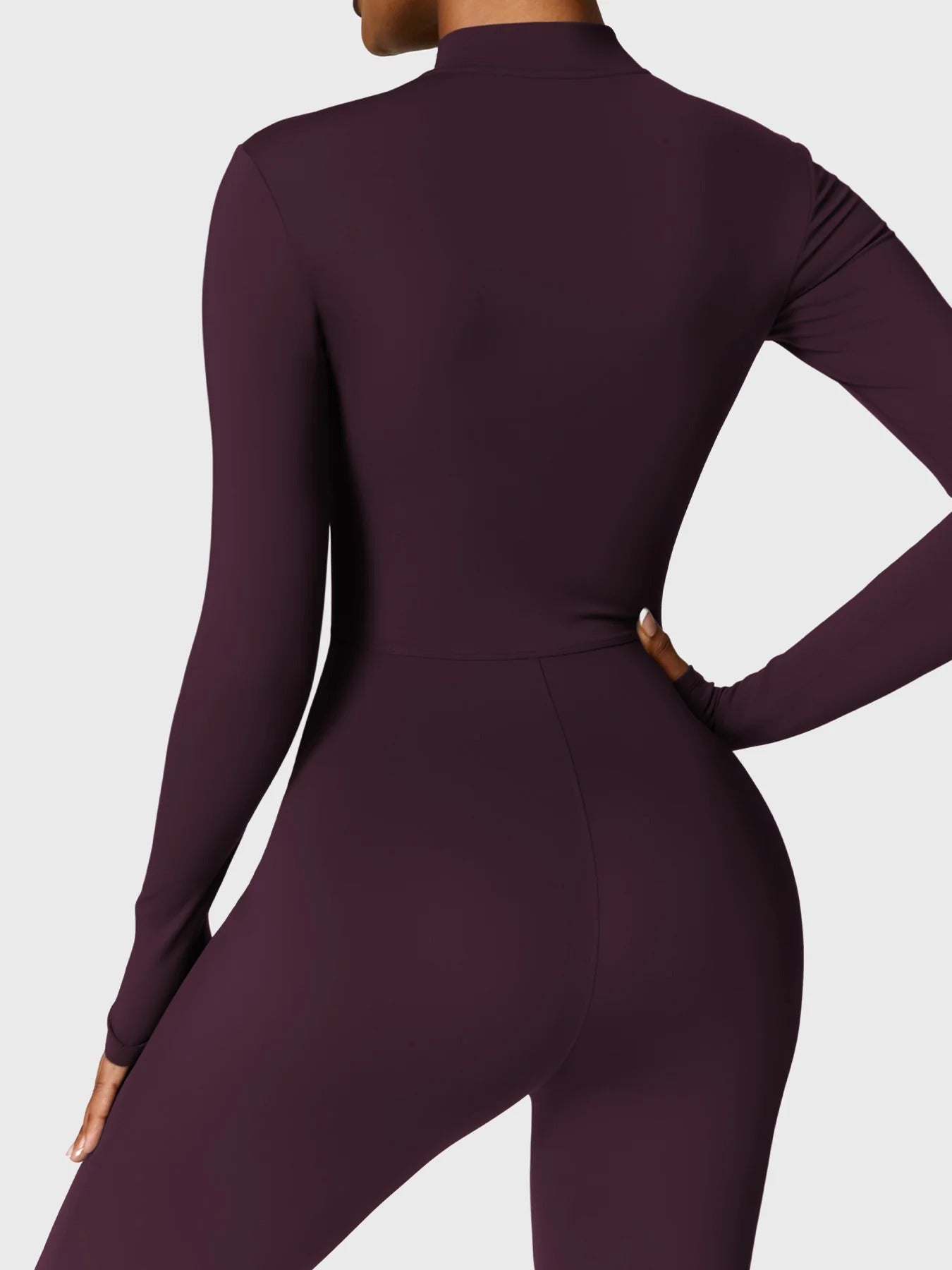 YGLEO Belle Fleece Long Sleeve Zipper Jumpsuit