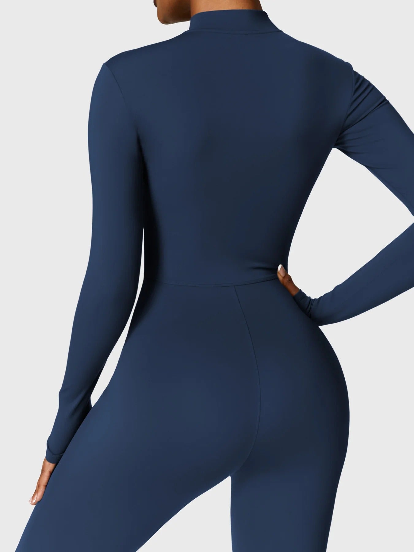 YGLEO Belle Fleece Long Sleeve Zipper Jumpsuit